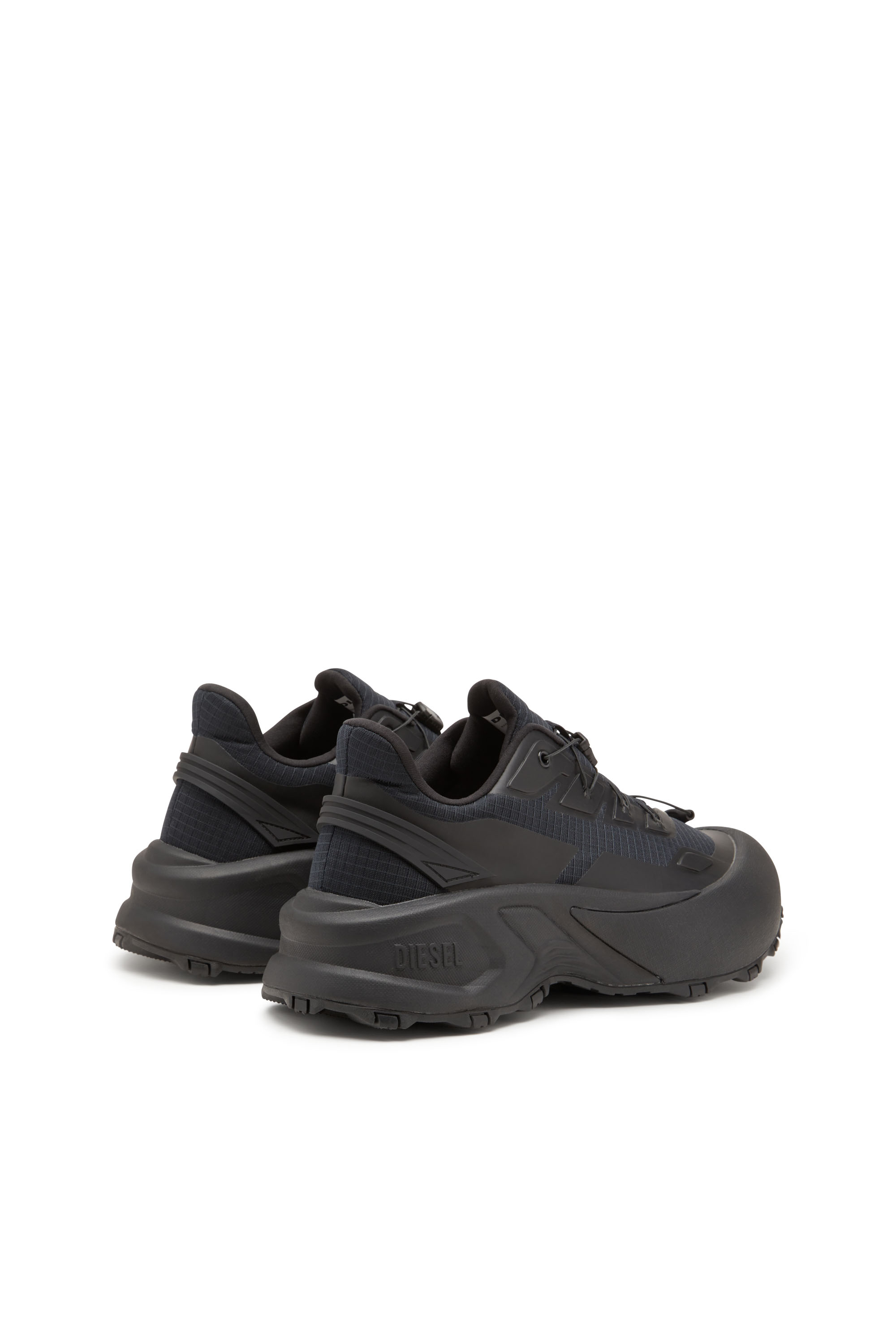 Diesel - D-CAGE RUNNER, Man's D-Cage Runner-Sneakers in TPU-trimmed ripstop in Black - 3