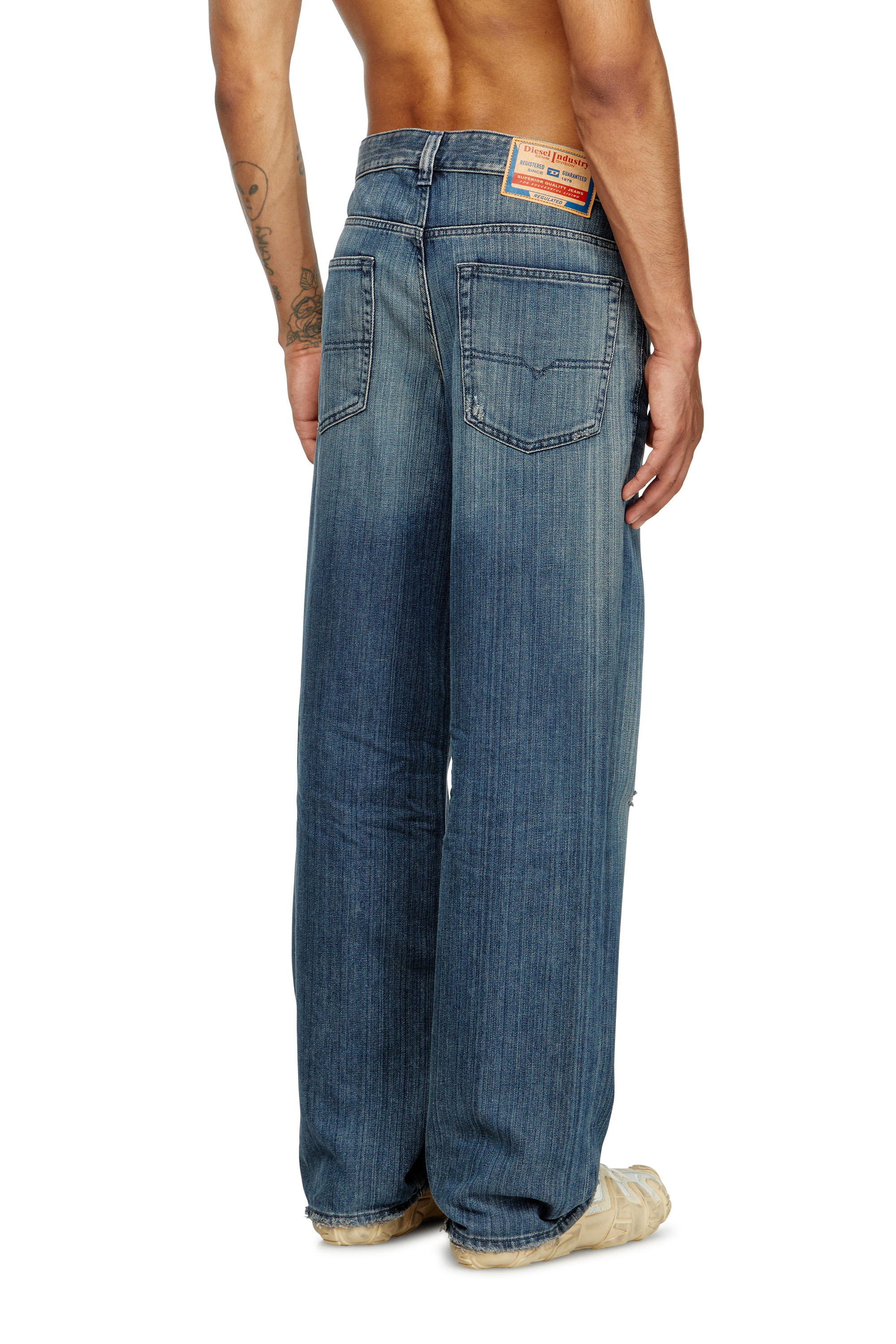 Diesel - Herren Relaxed Jeans 2001 D-Macro 09M09, Dunkelblau - 4