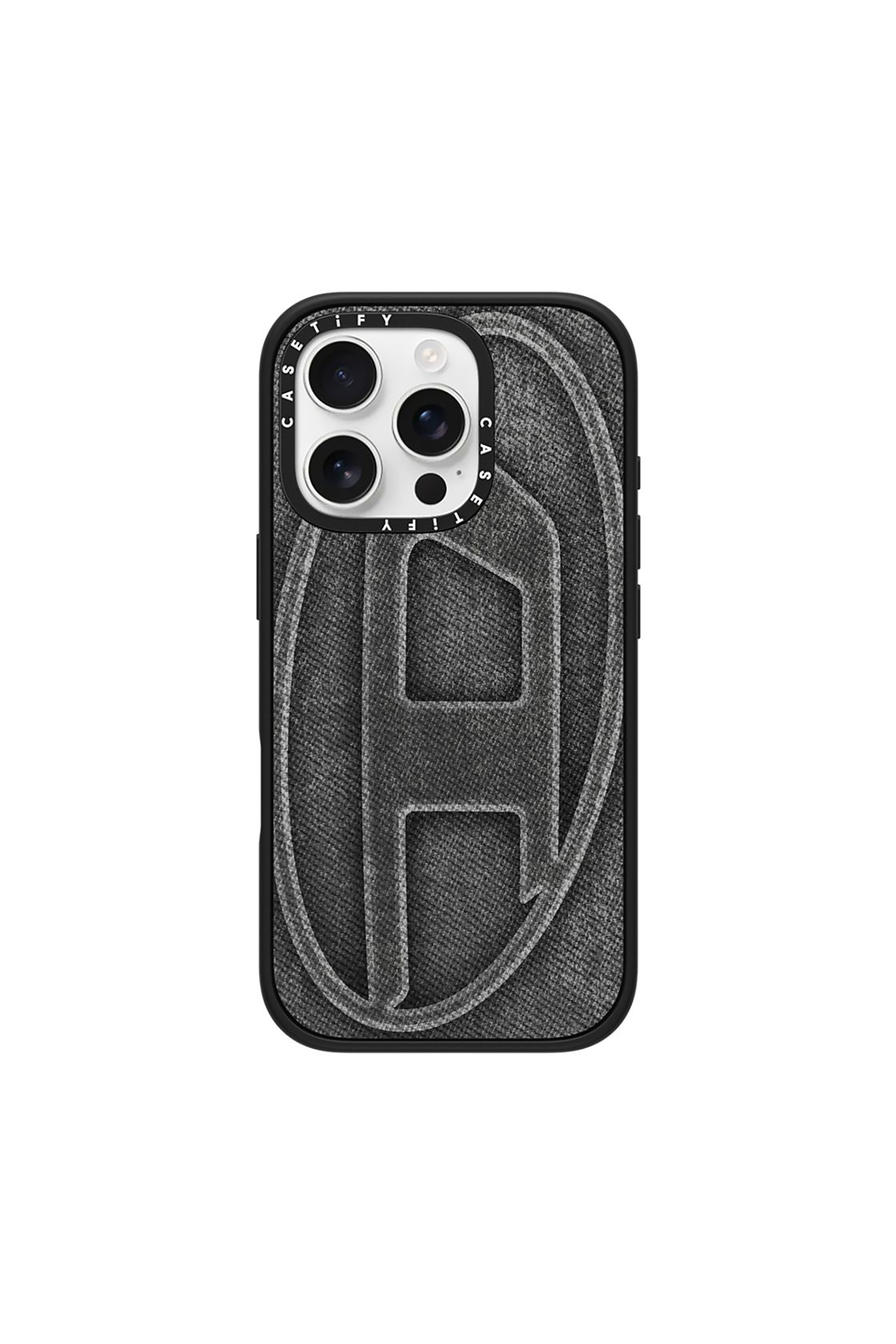 Diesel - 60577 MOULDED CASE, Unisex H&uuml;lle Oval D impact f&uuml;r iPhone 16 Pro in Schwarz - 1