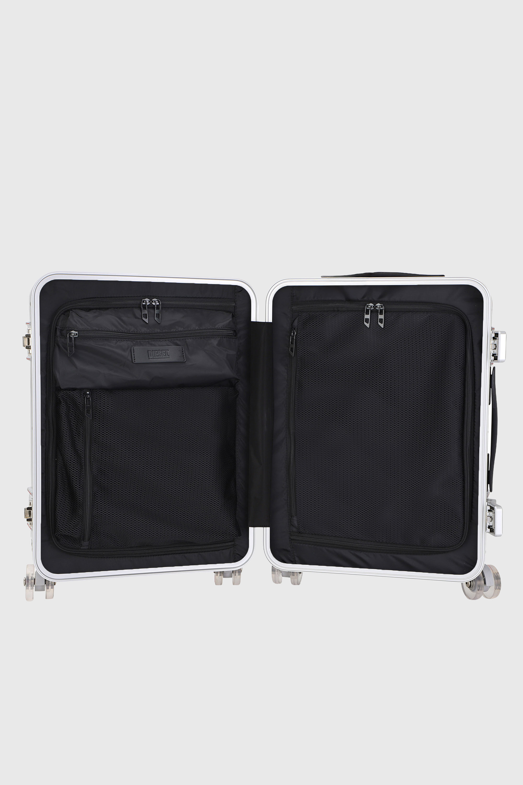 Diesel - DIESEL PC STRONG IMAGE TROLLEY- DSL003, Unisex Robuster Koffer Gr&ouml;&szlig;e S in Silber - 4