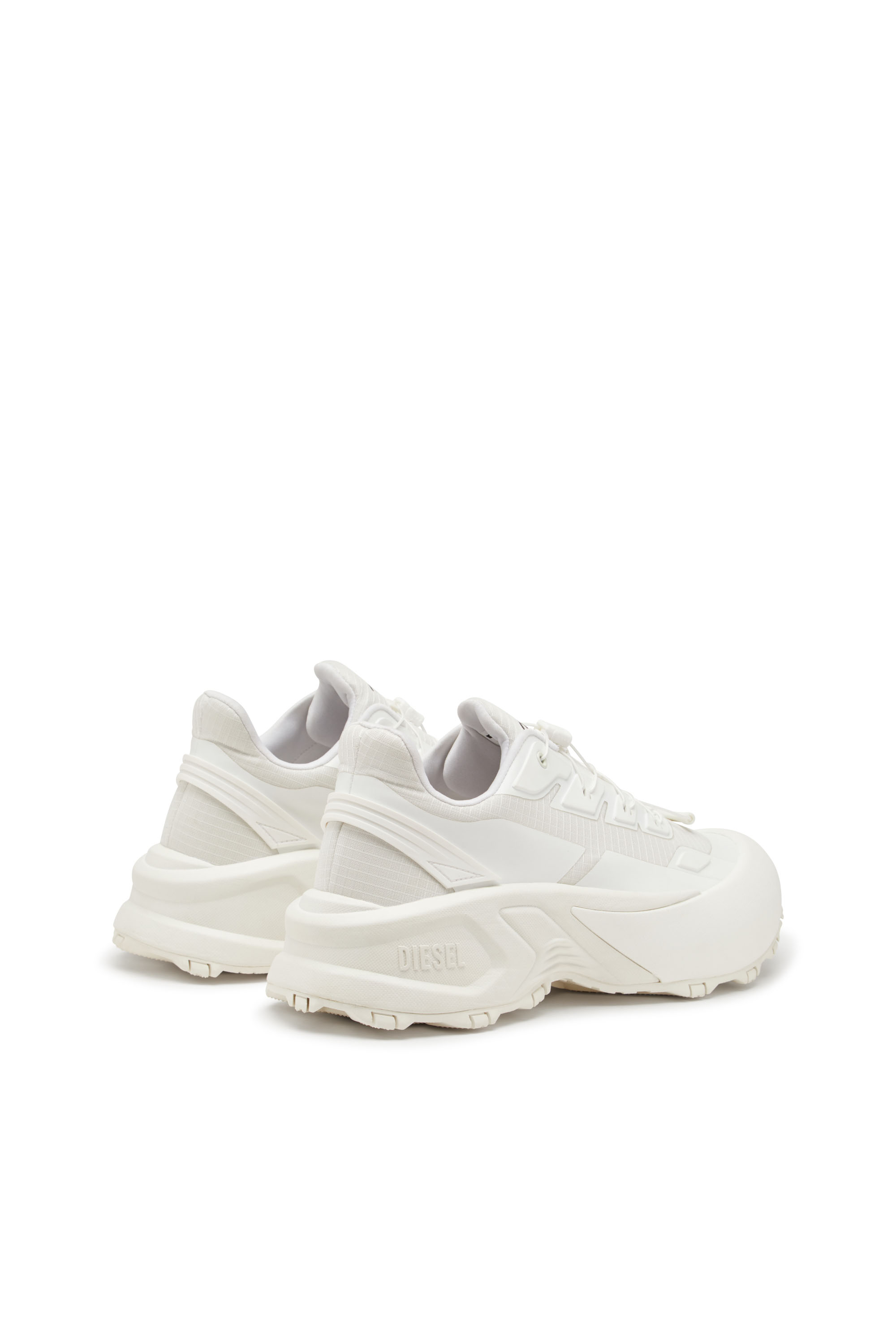 Diesel - D-CAGE RUNNER, Man's D-Cage Runner-Sneakers in TPU-trimmed ripstop in White - 4