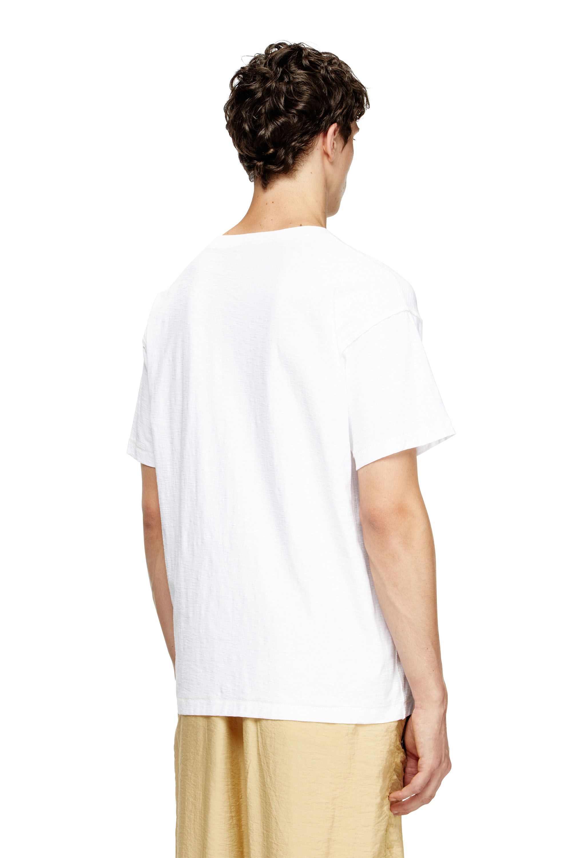 Diesel - T-NORM-T13, Herren Sweatshirt mit gesticktem Phoenix in Weiß - 4