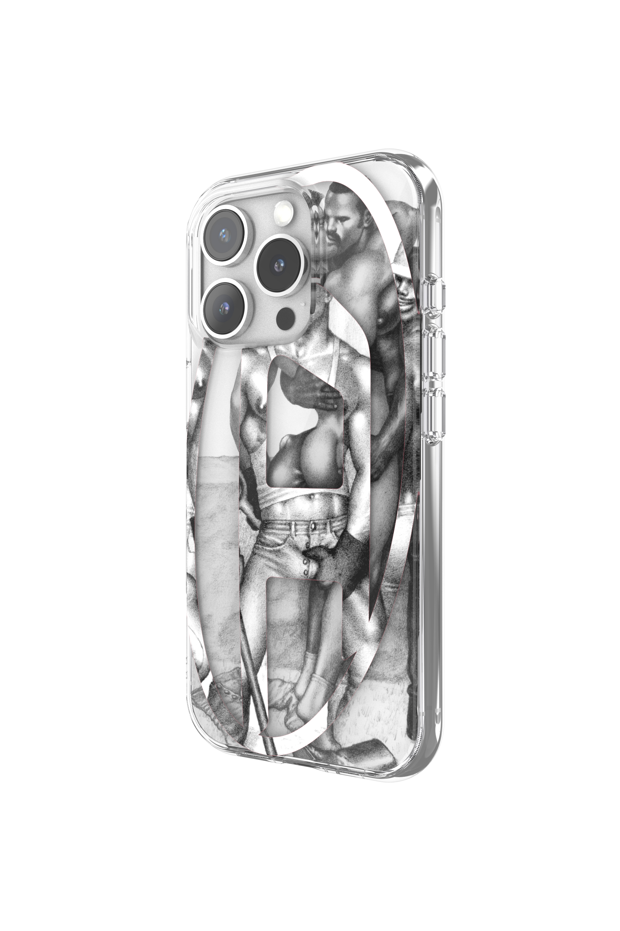 Diesel - 60388 DIESEL TOM OF FINLAND AOP CASE, Unisex's ToFF Case iPhone 16 Pro in Grey - 2
