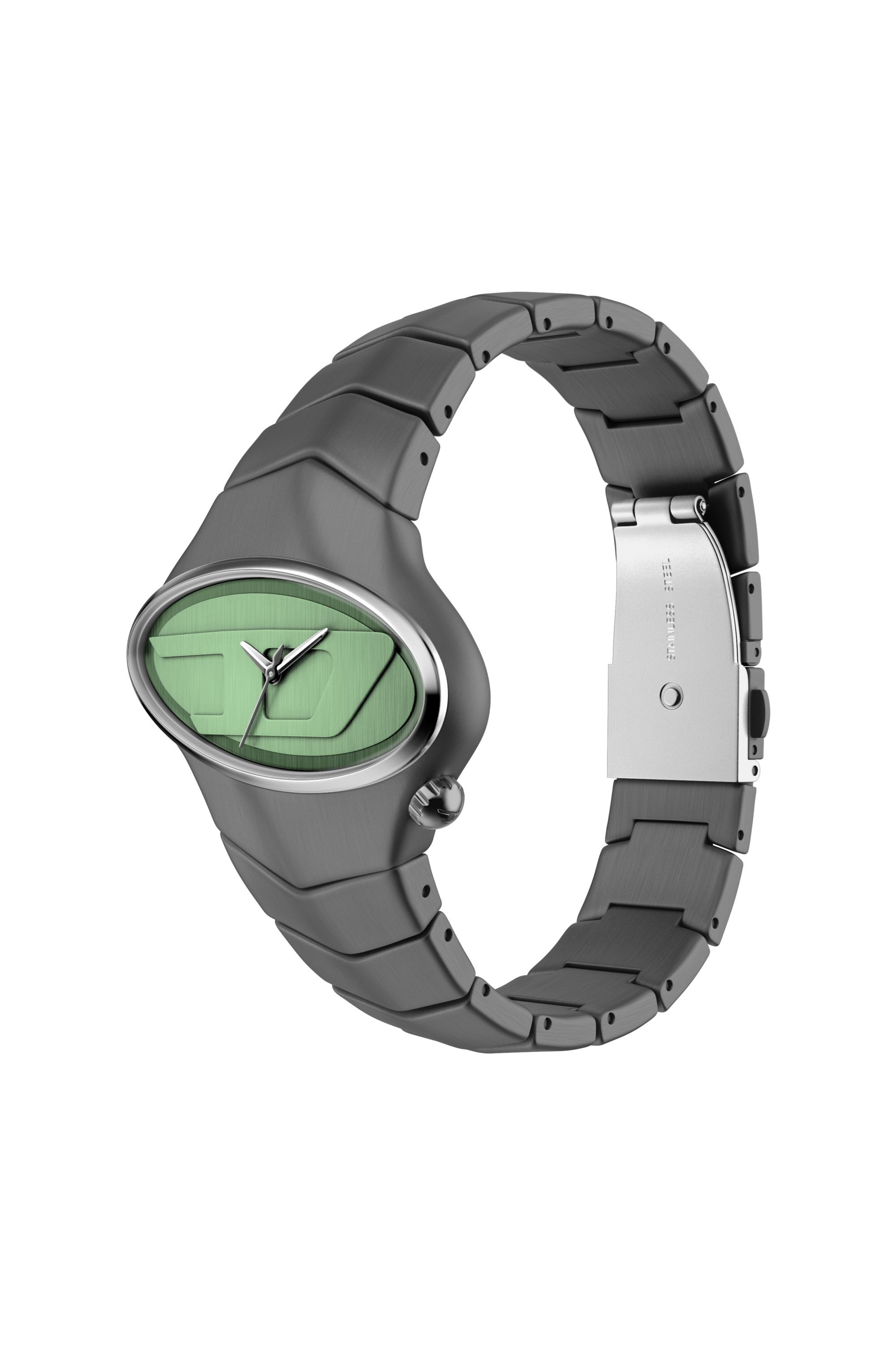 Diesel - DZ2241 WATCH, Herren D-Rush gunmetal Edelstahl-Uhr in Dunkelgrau - 4