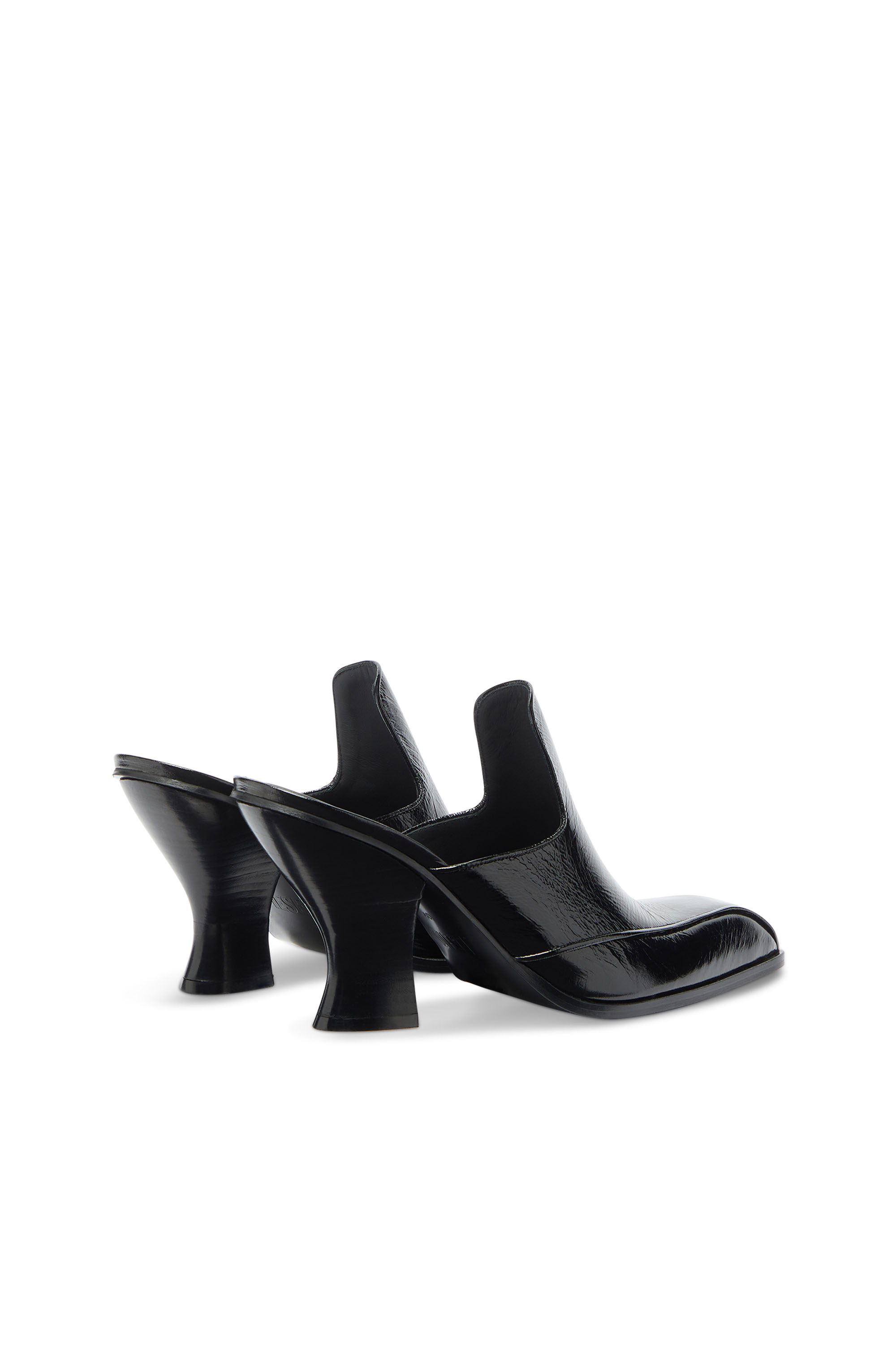 Diesel - D-LUFFY-75-MULE, Damen D-Luffy - Mules im Lackleder im Western-Stil in Schwarz - 3