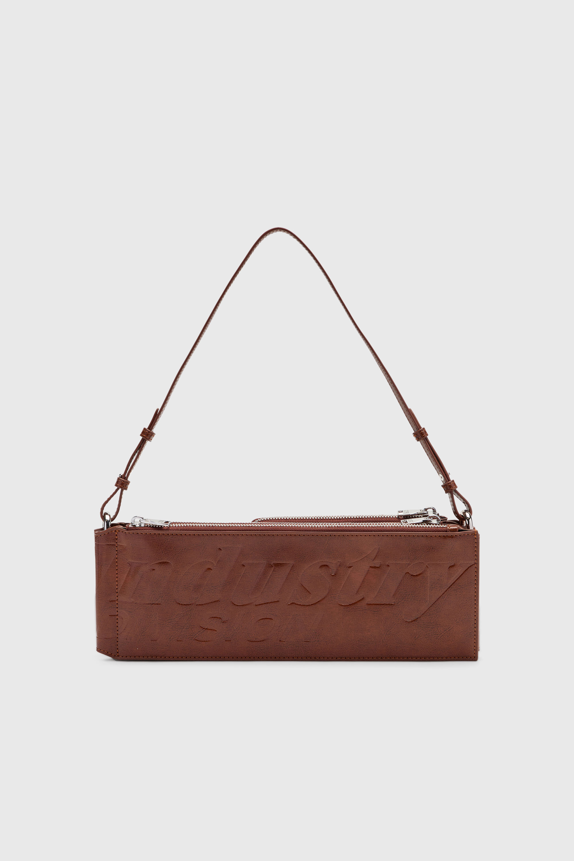 Diesel - FLAG-D SHOULDER BAG X, Unisex Flag-D-Modular Schultertasche mit gepr&auml;gtem Logo in Braun - 3