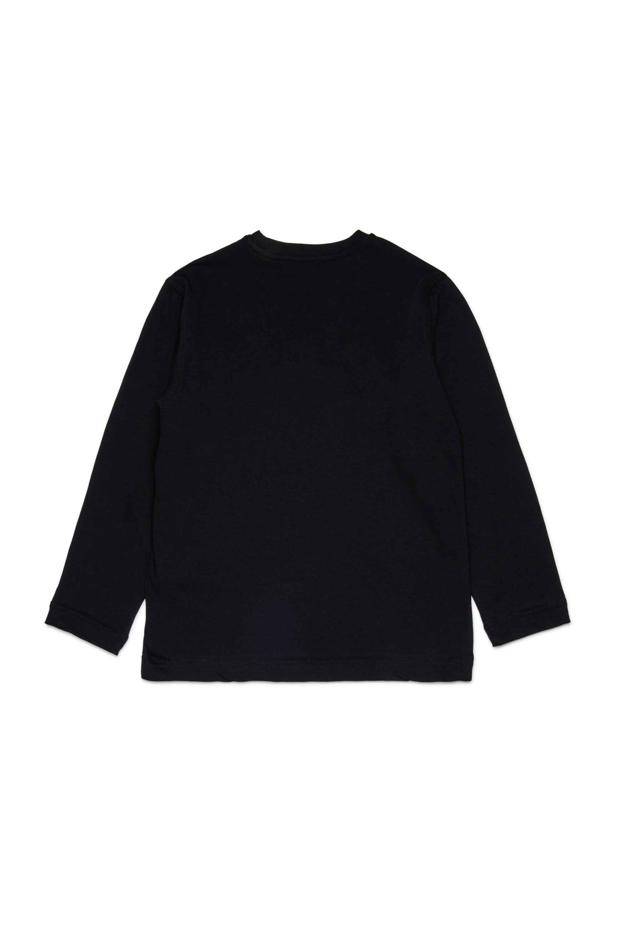 Diesel - TDROPS, Herren Rundhals-T-Shirt aus Baumwolle mit Logodruck in Schwarz - 2