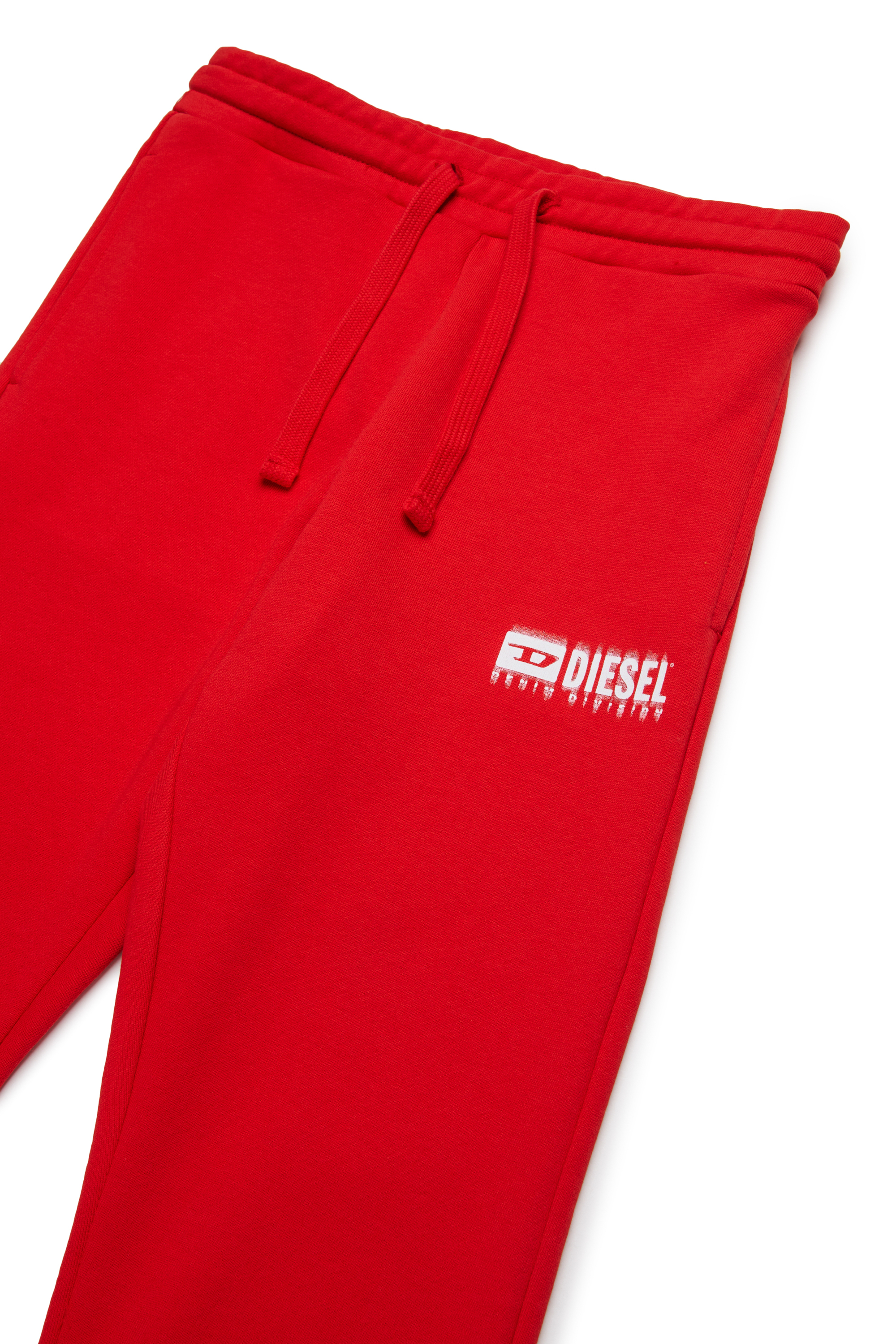 Diesel - PBASE, Herren Sweathose mit verschmiertem Logo in Rot - 3