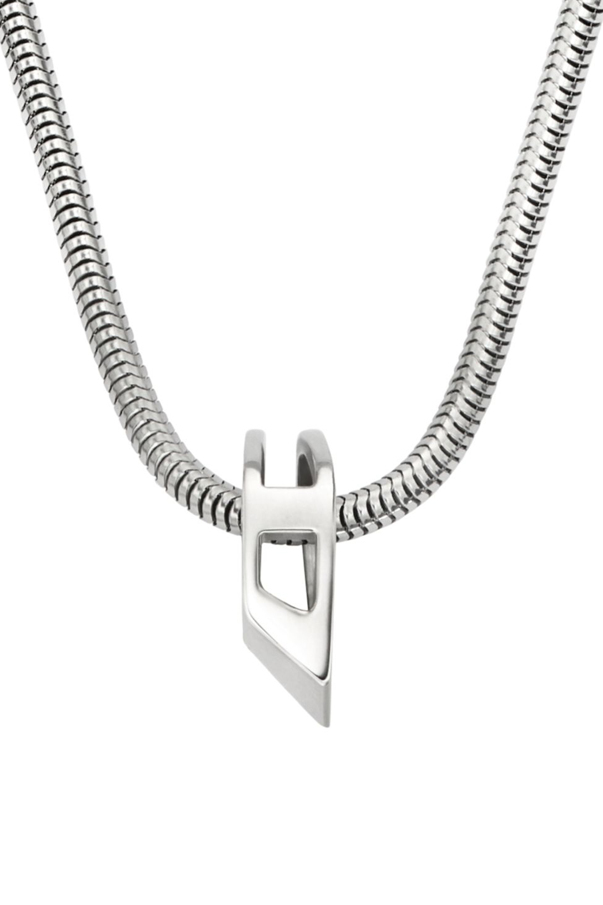 Diesel - DX167240 JEWELLERY, Unisex Halskette aus Edelstahlgliederkette in Silber - 2