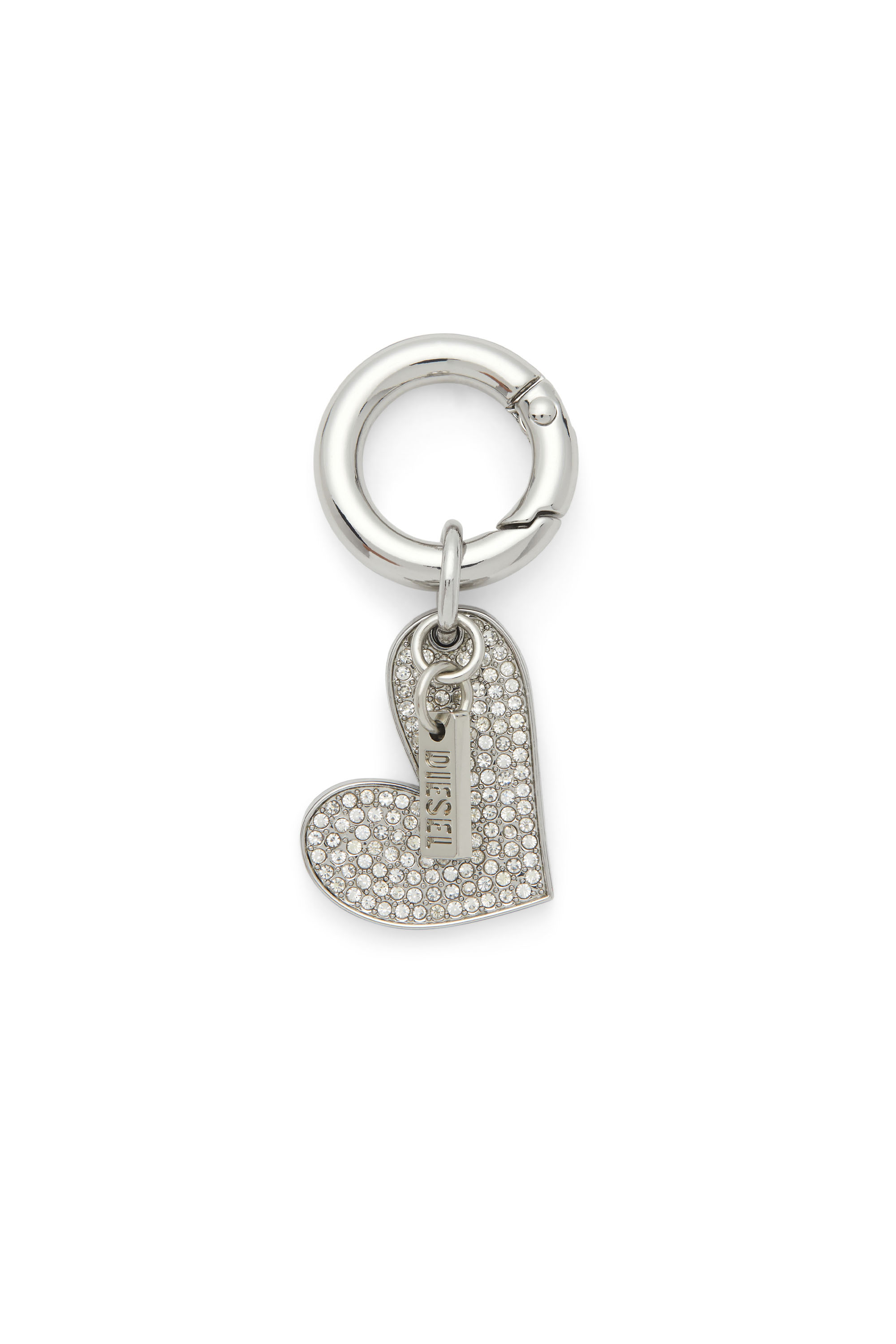 Diesel - CHARM-HEART, Damen Metal charm with heart pendant in Silber - 1