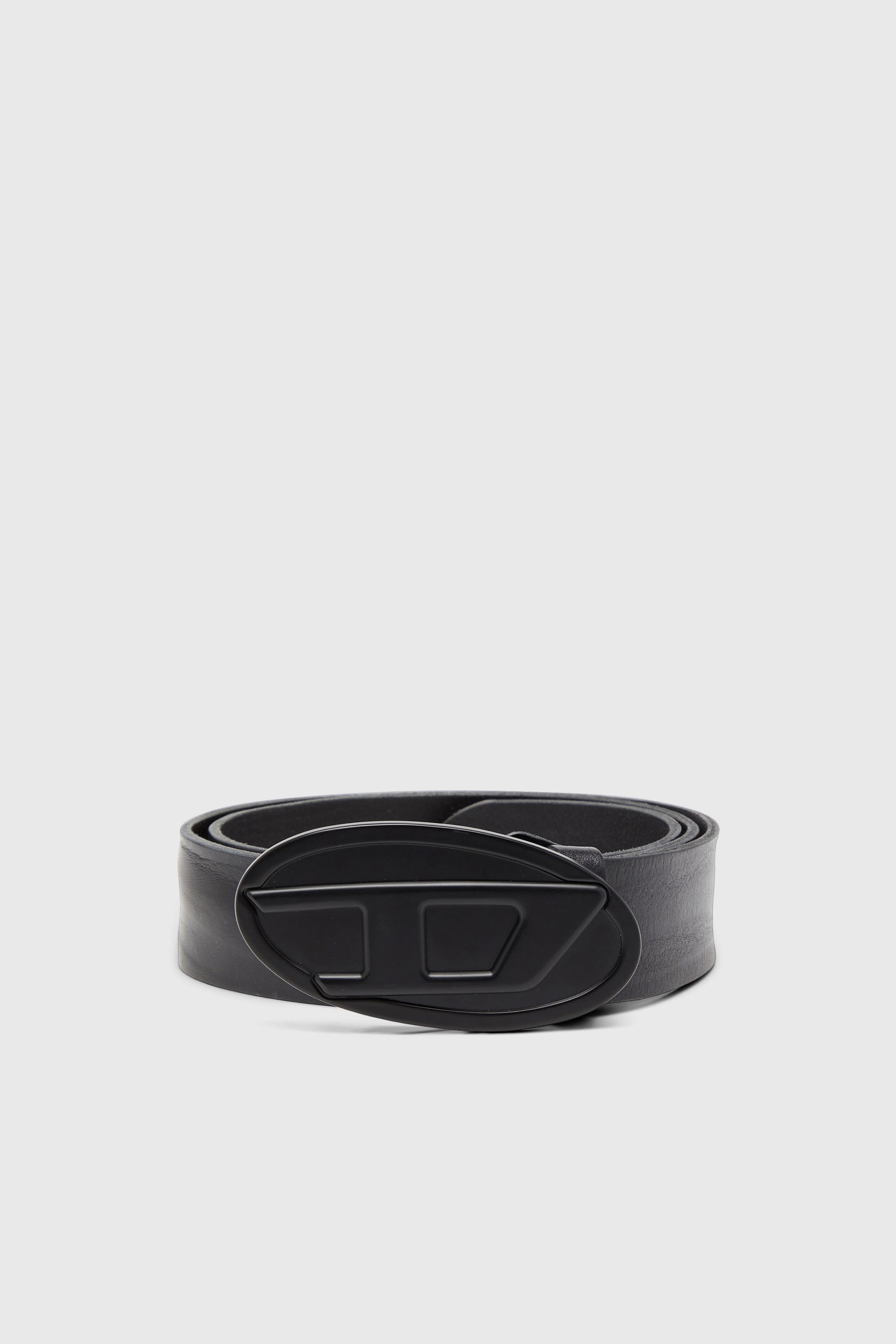 Diesel - B-1DR 2.0, Herren 4 cm breiter G&uuml;rtel aus gewachstem Leder in Schwarz - 1