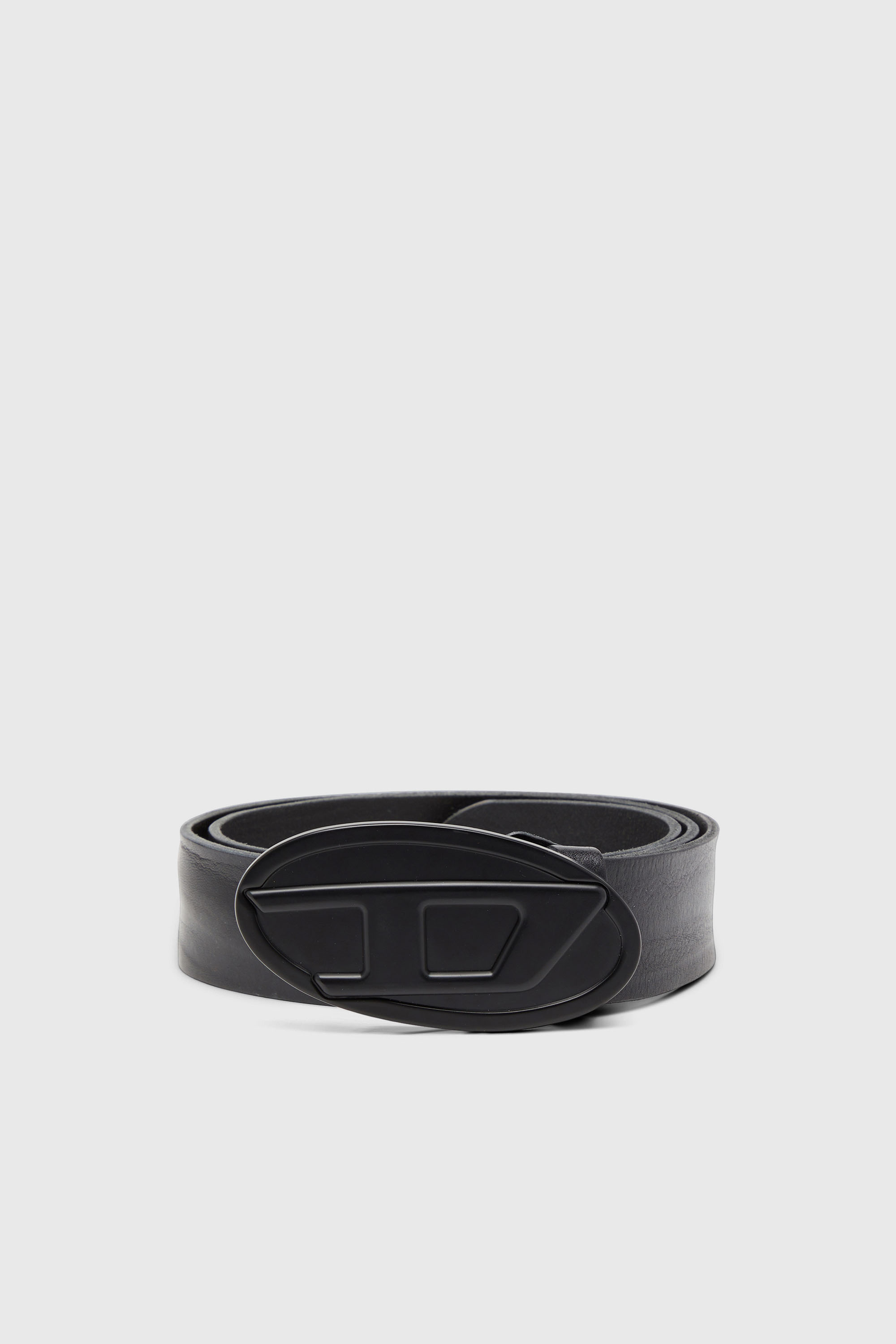 Diesel - B-1DR 2.0, Herren 4 cm breiter G&uuml;rtel aus gewachstem Leder in Schwarz - 1