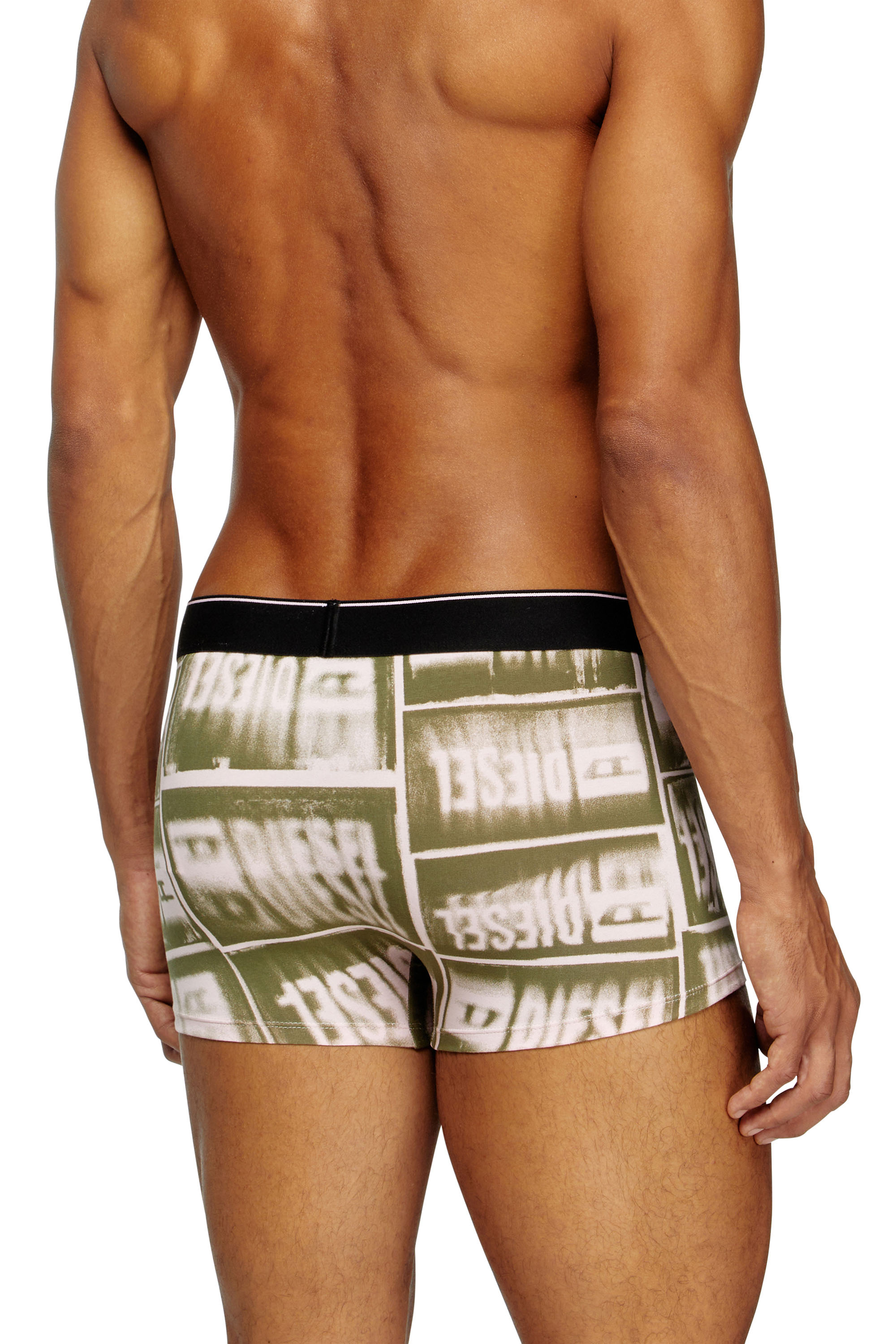 Diesel - DAMIEN-D-BOX, Herren Retropants mit verblasstem Logo-Print in Grün - 3