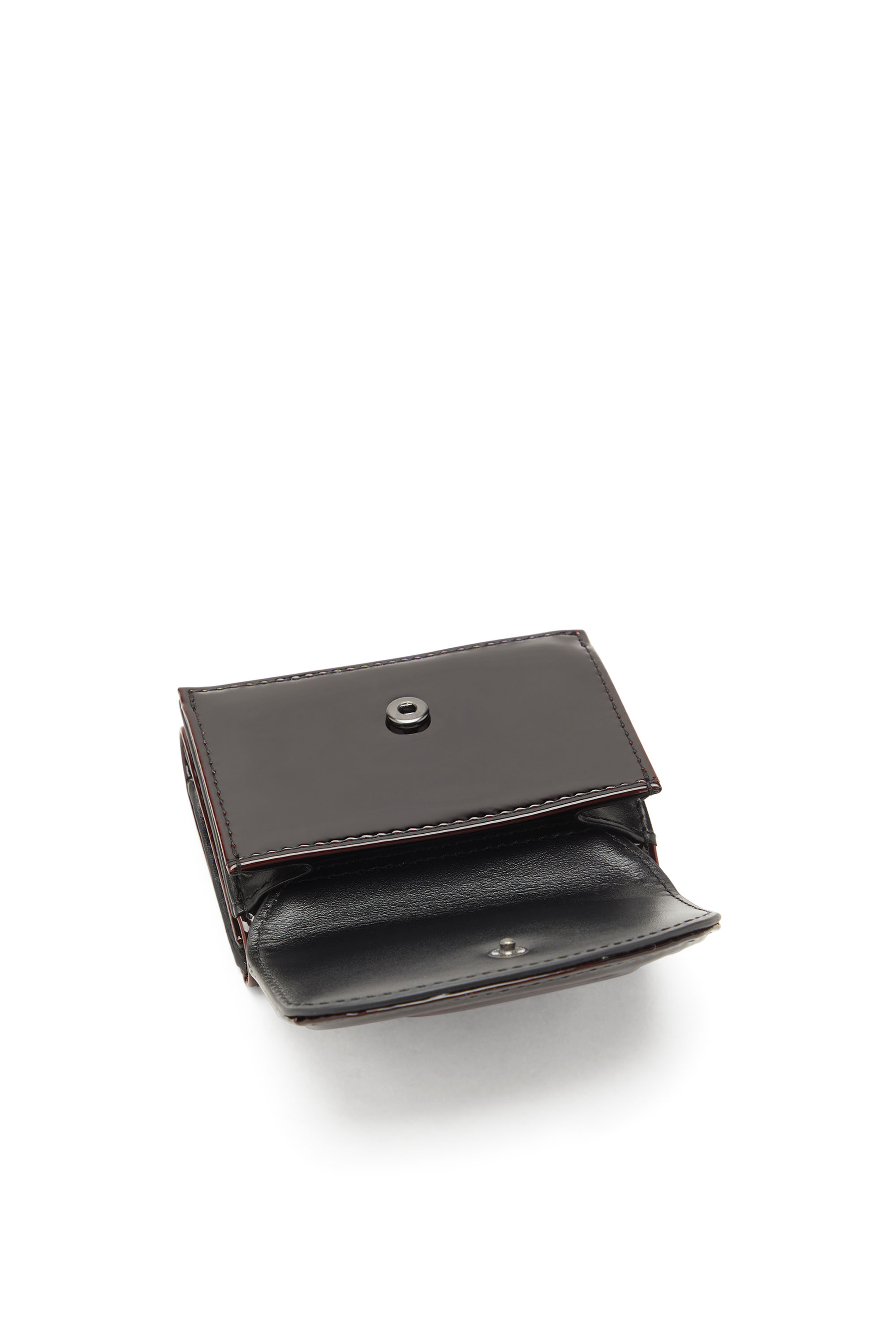 Diesel - 1DR  TRI FOLD COIN XS II, Damen Dreifach-Portemonnaie aus flüssigem PU in Burgunderrot - 4