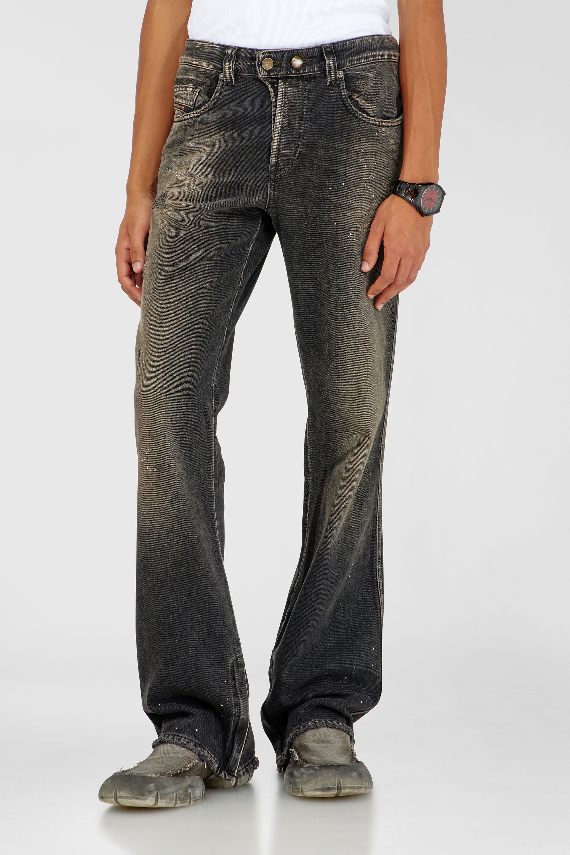 Diesel - Herren Bootcut Jeans 1998 D-Buck 09P64, Schwarz/Dunkelgrau - 1
