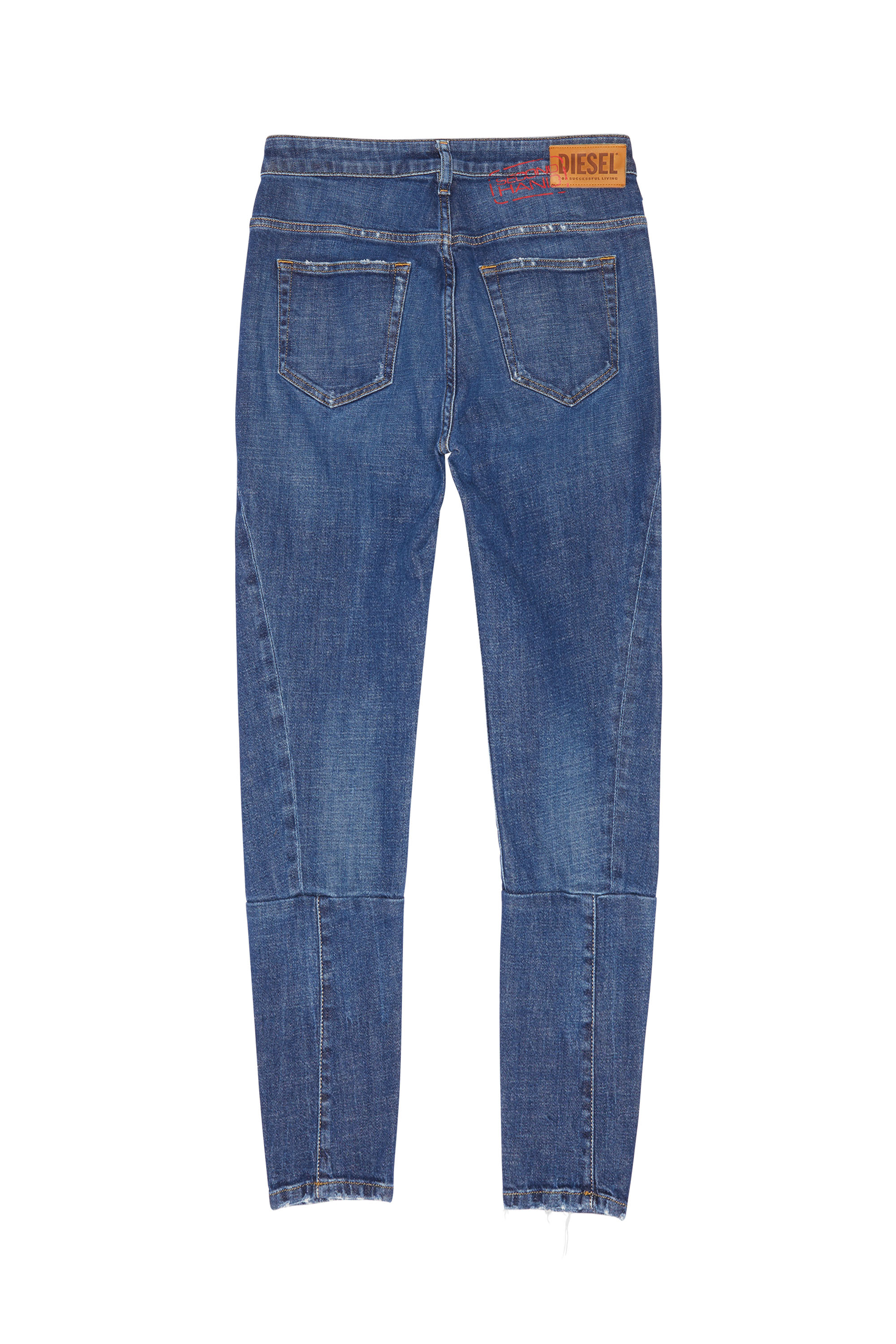 Diesel - D-FAYZA, Damen Diesel Damen - Jeans Dunkelblau in Mittelblau - 2