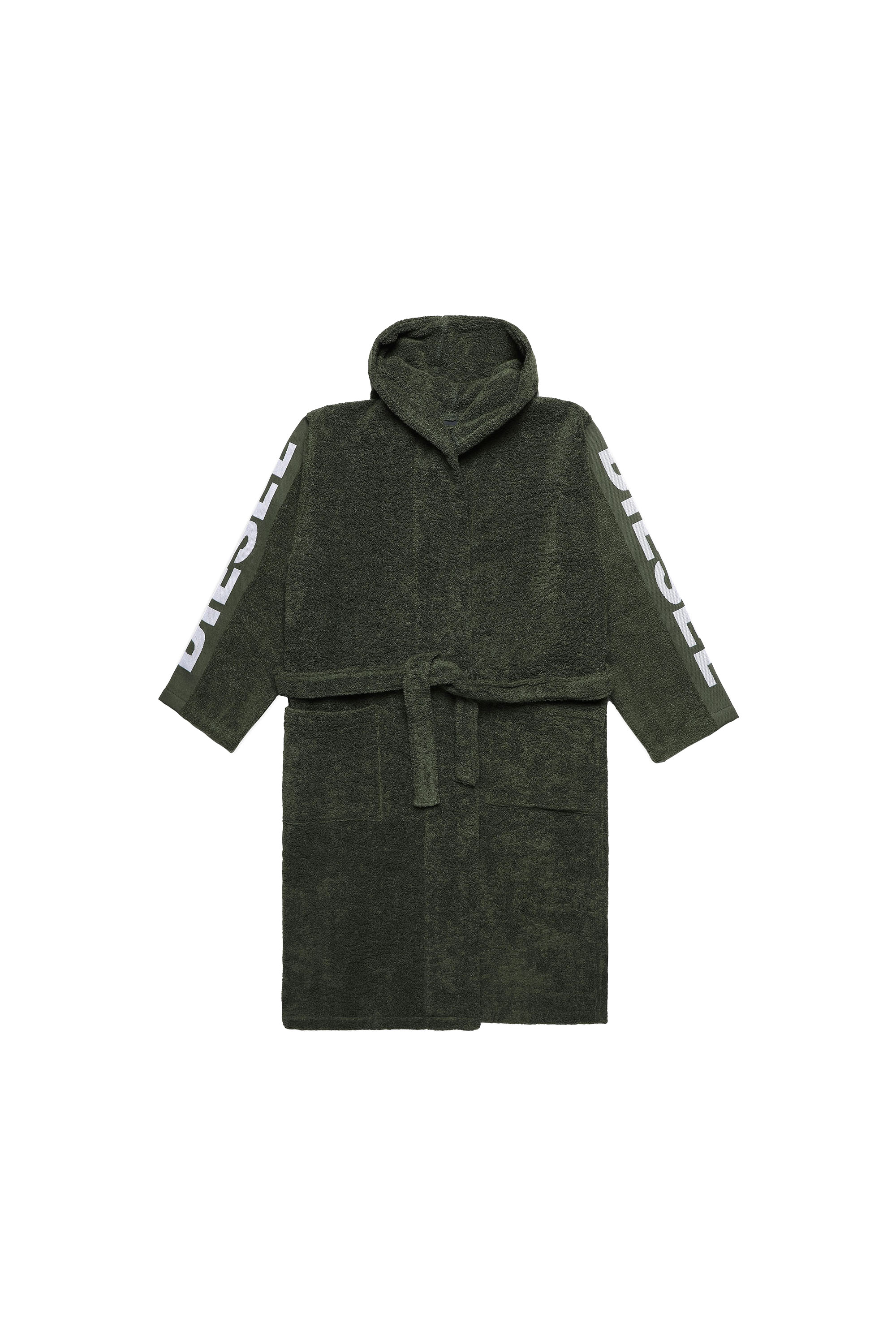 Diesel - ACC  SPORT LOGO CAP S/M, Unisex Bademantel mit Kapuze SPORT LOGO, S/M in Grün - 2