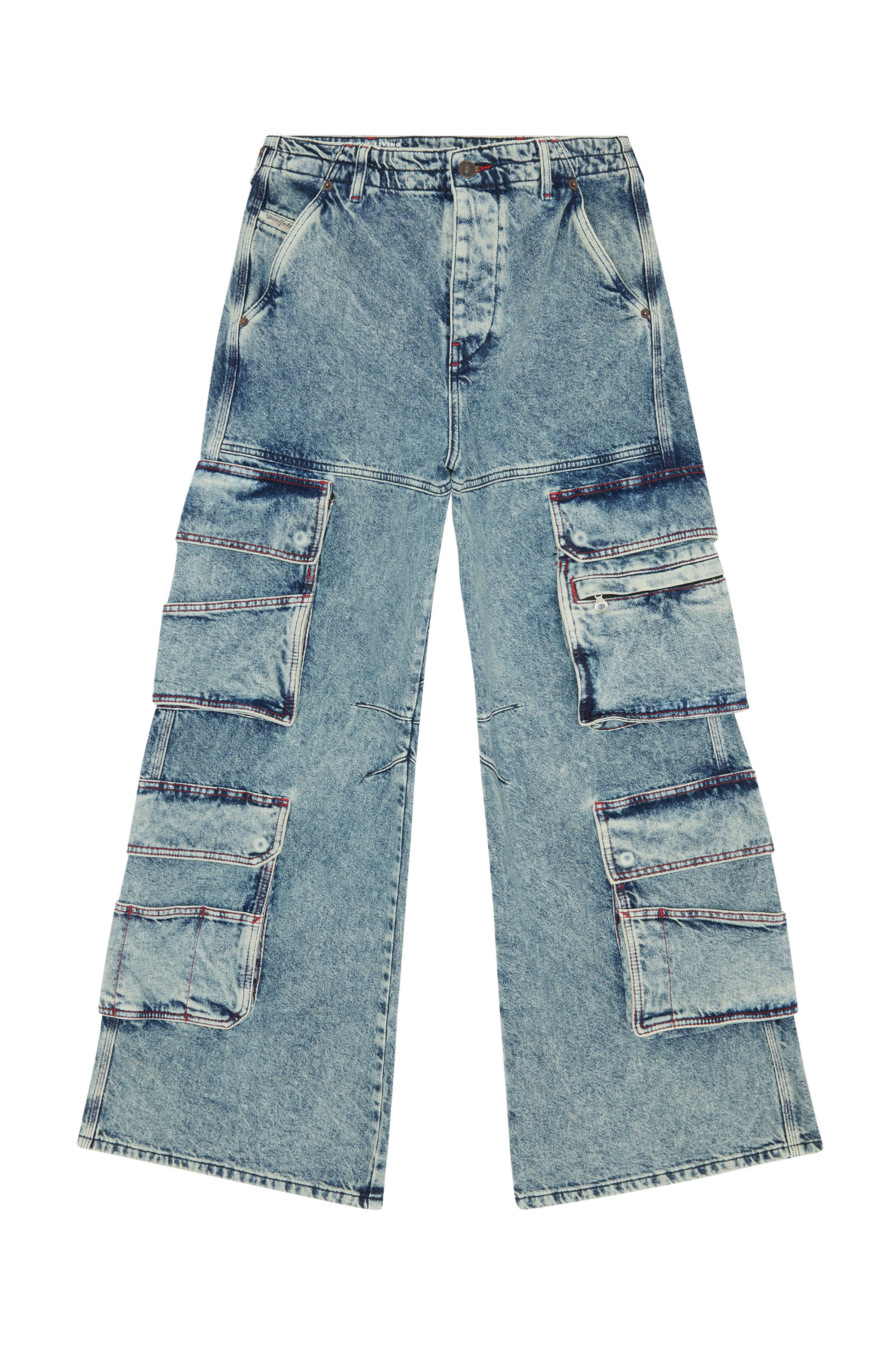 Diesel - D-Sire 0EMAN Straight Jeans, Mittelblau - Image 5