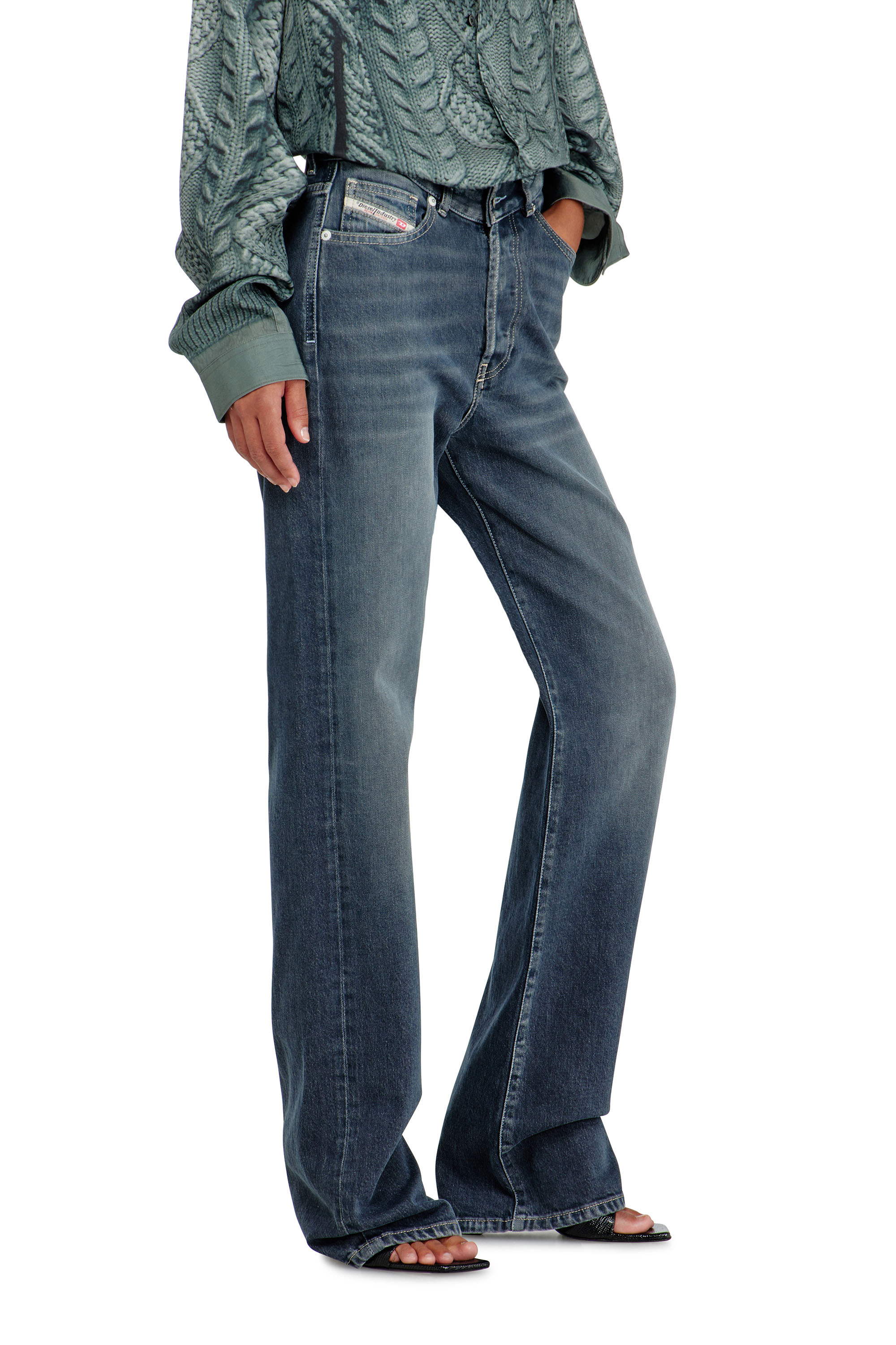 Diesel - Woman's Regular Jeans 1971 D-Sent 007EI, Dark Blue - 7