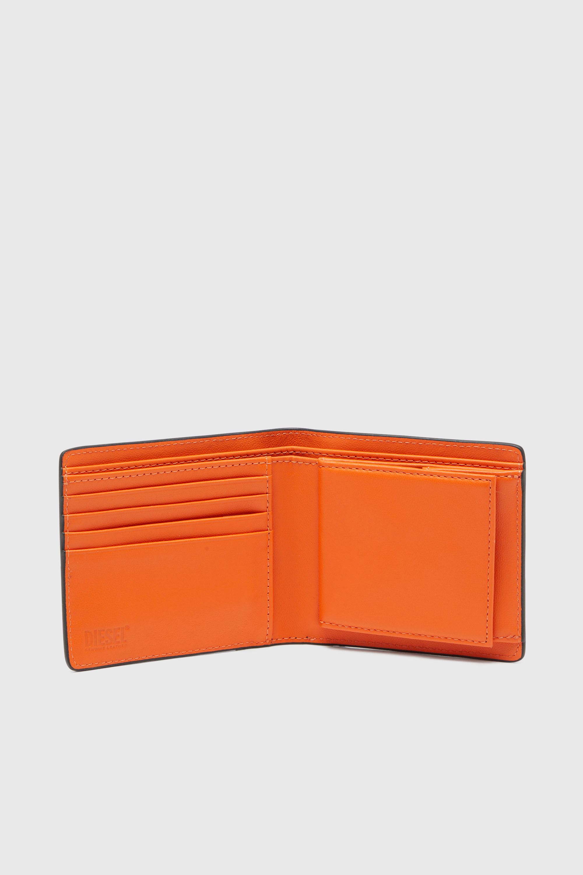 BISCOTTO BI-FOLD COIN S 3D, Schwarz/Orange