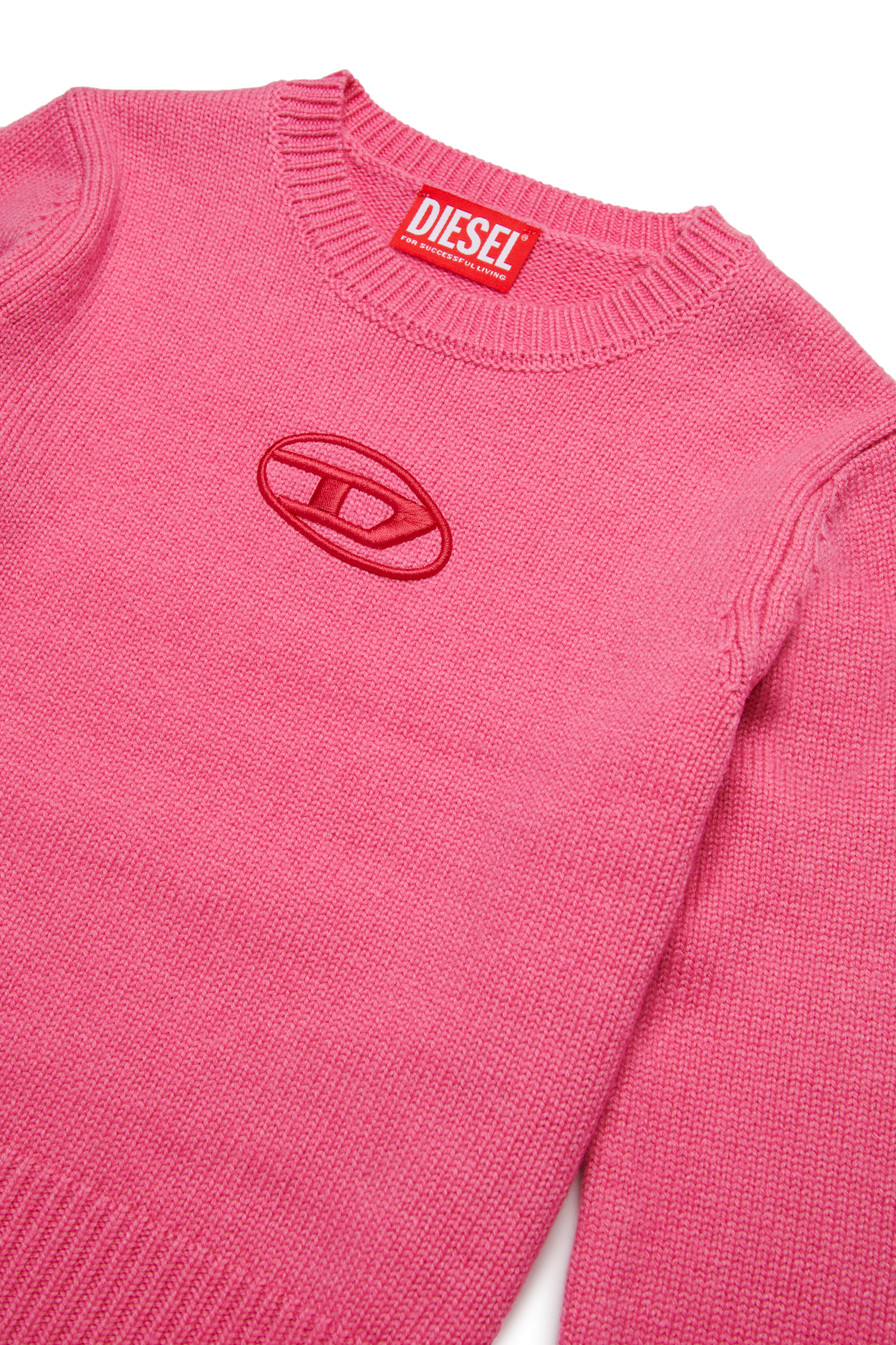 Diesel - KGANDIE, Damen Pullover aus einer mit Kaschmir angereicherten Mischung in Rosa - 4