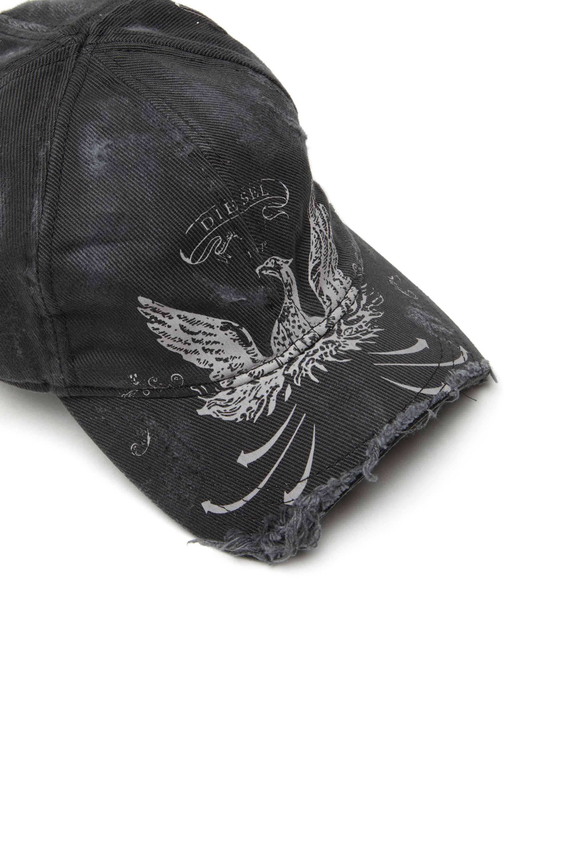 Diesel - C-FENIX, Herren Vielgetragene Basecap mit Phoenix-Print in Schwarz - 3