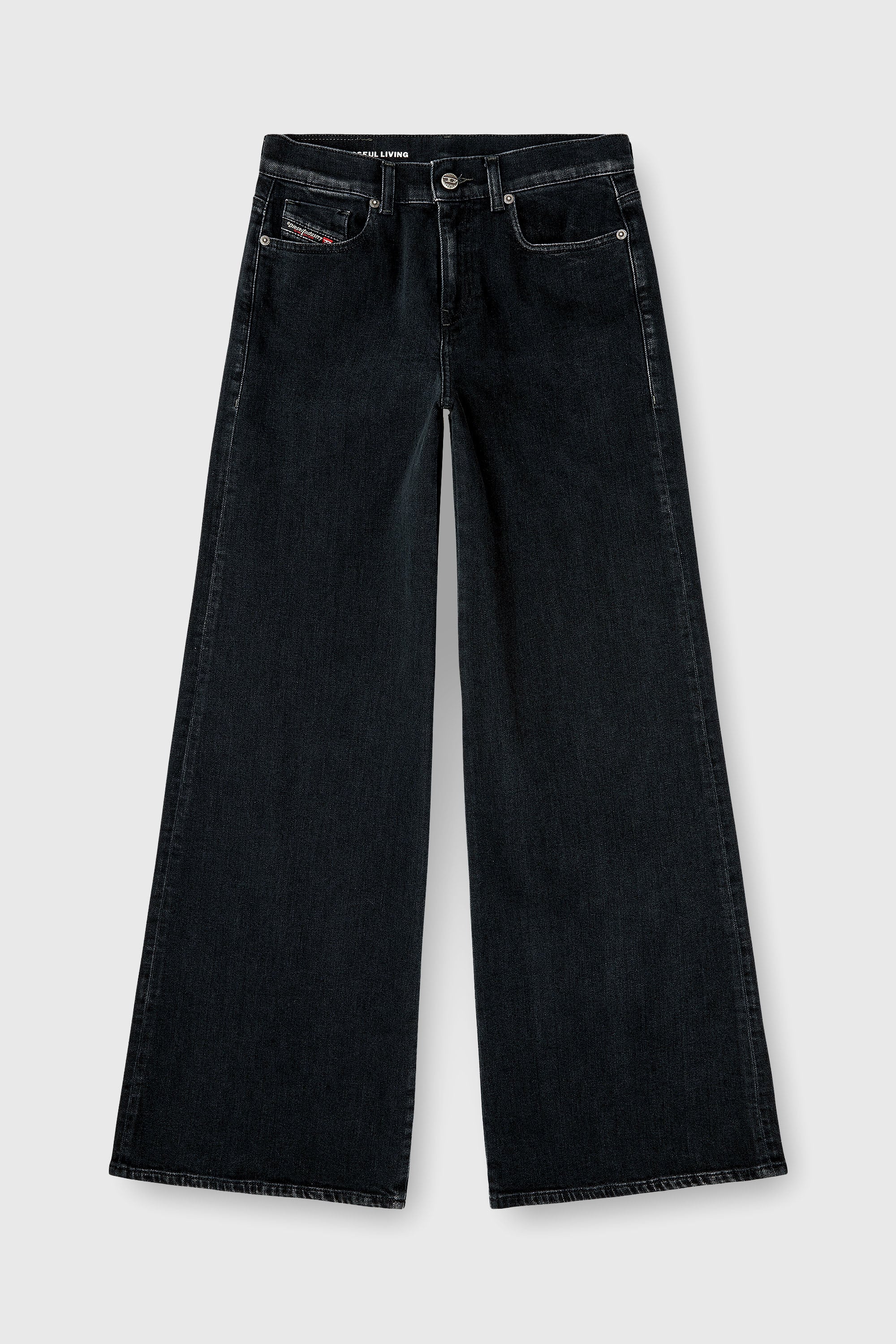Diesel - Damen Flare Jeans 1978 D-Akemi 09N89, Schwarz/Dunkelgrau - 2