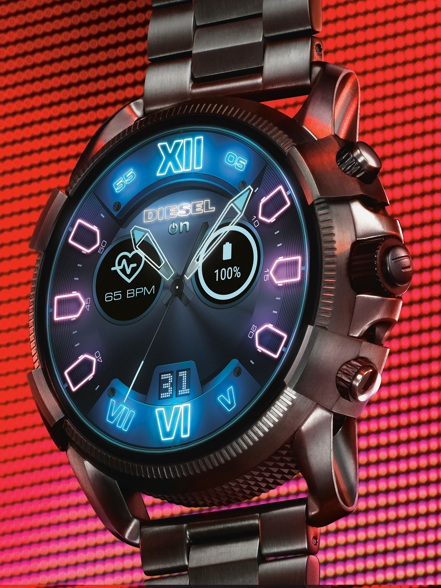 DT2011 Herren Full Guard 2.5 smartwatch edelstahl Diesel