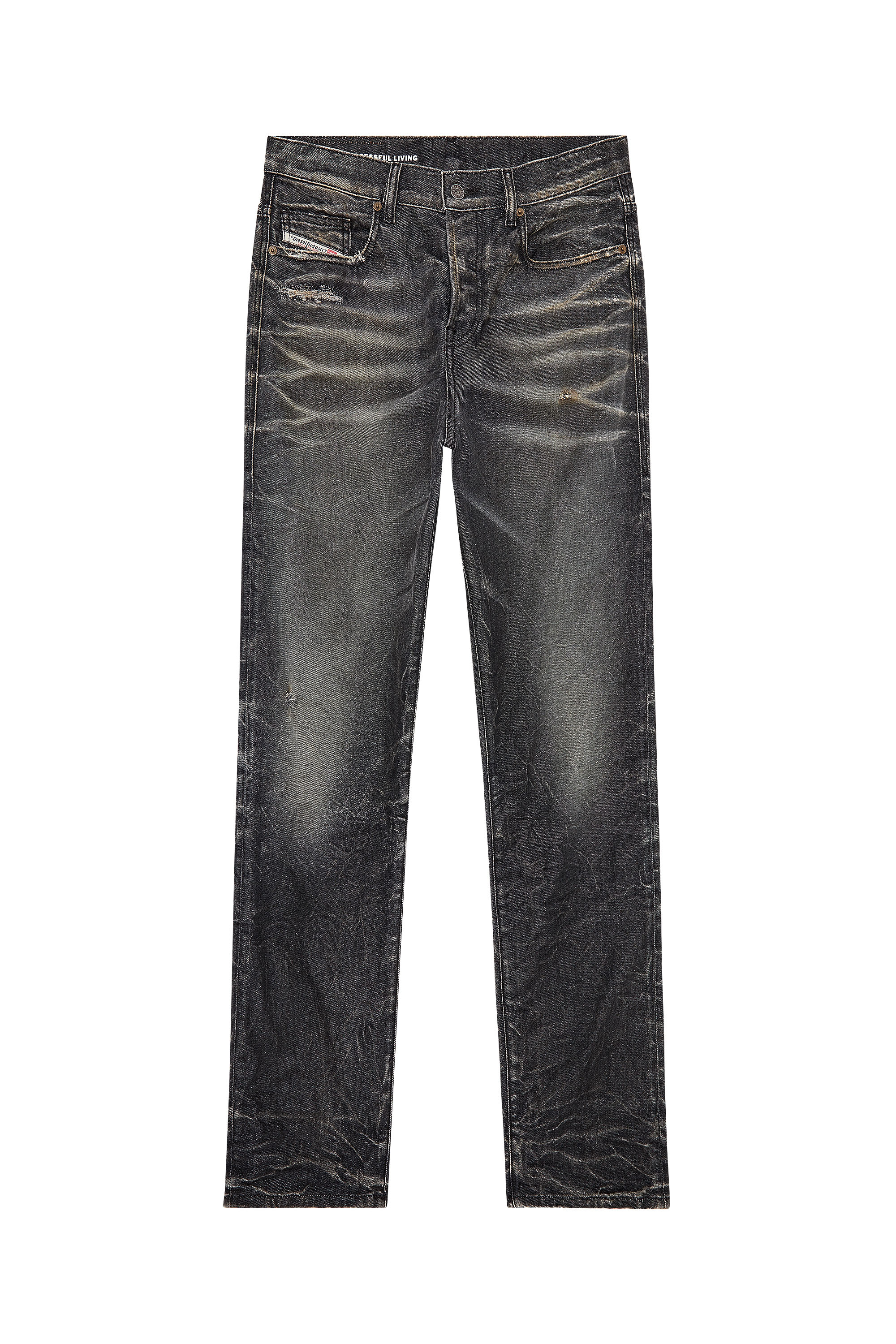 Diesel - Herren Regular Jeans 2020 D-Viker 09H51, Schwarz/Dunkelgrau - 3