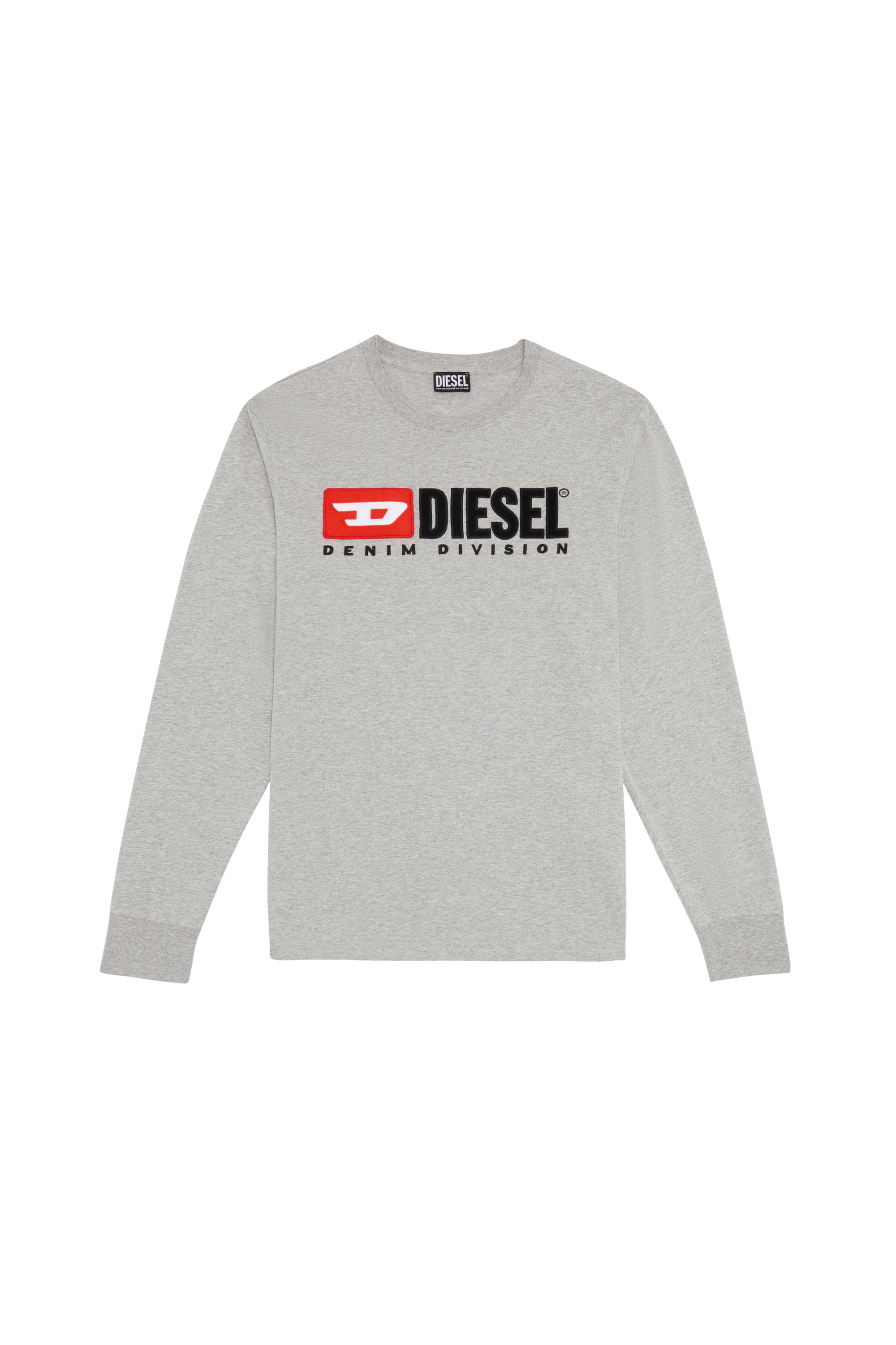 Diesel - T-JUST-LS-DIV, Grau - Image 1