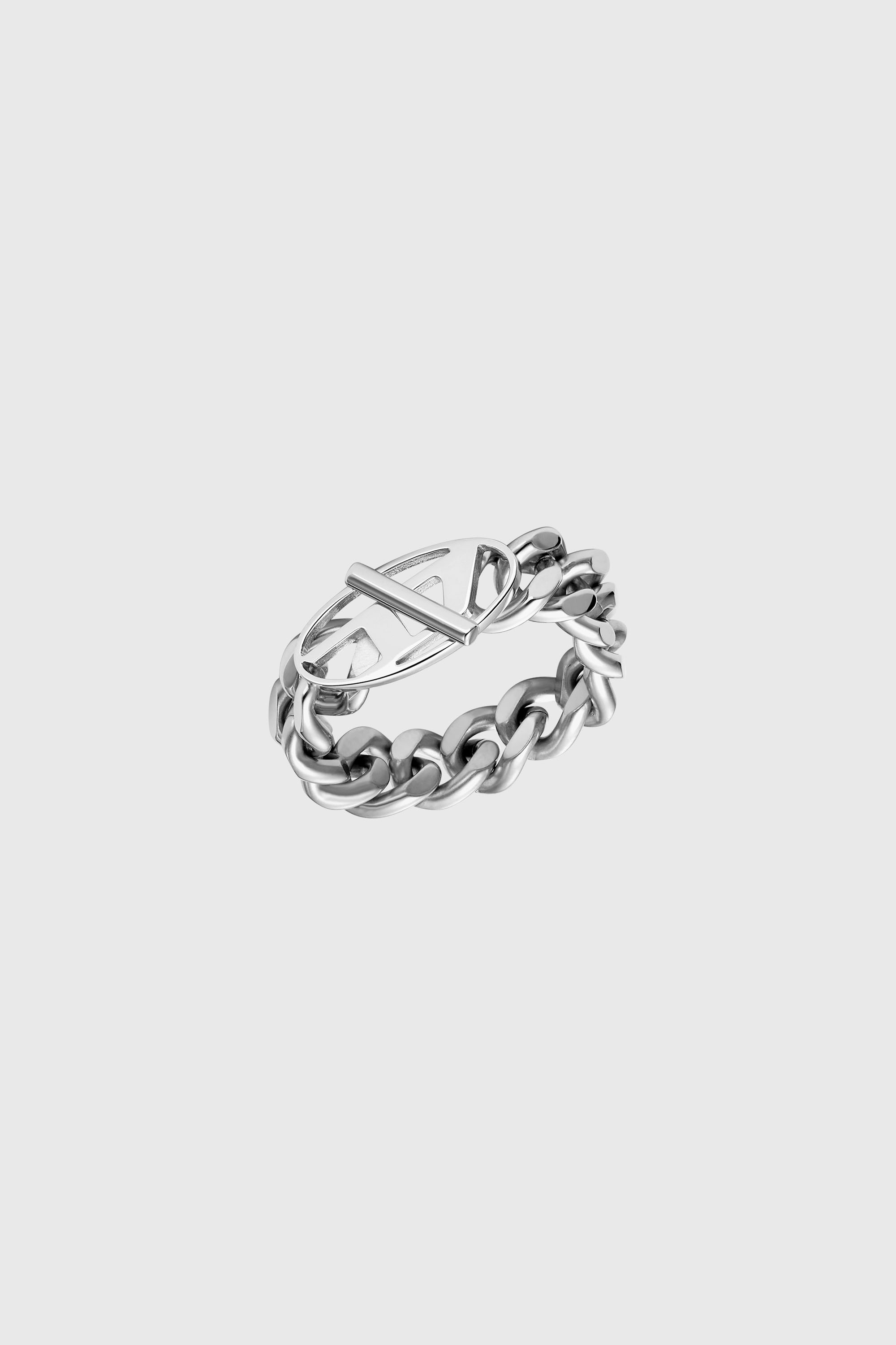 Diesel - DX1533040, Unisex Softer Kettenring aus Edelstahl in Silber - 1