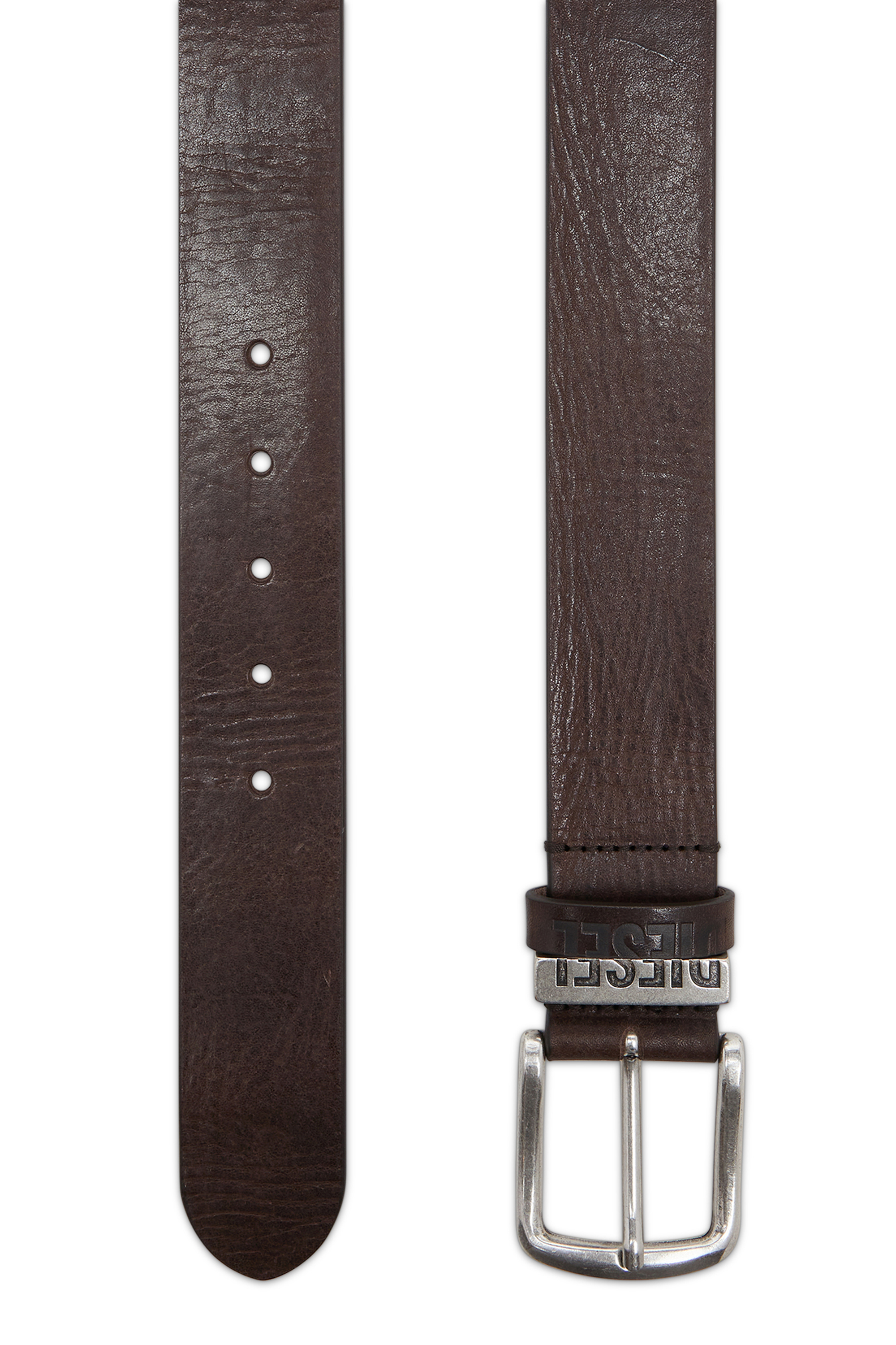Diesel - B-VISIBLE, Herren 3.9cm G&uuml;rtel mit Kontrastschlaufen in Braun - 2