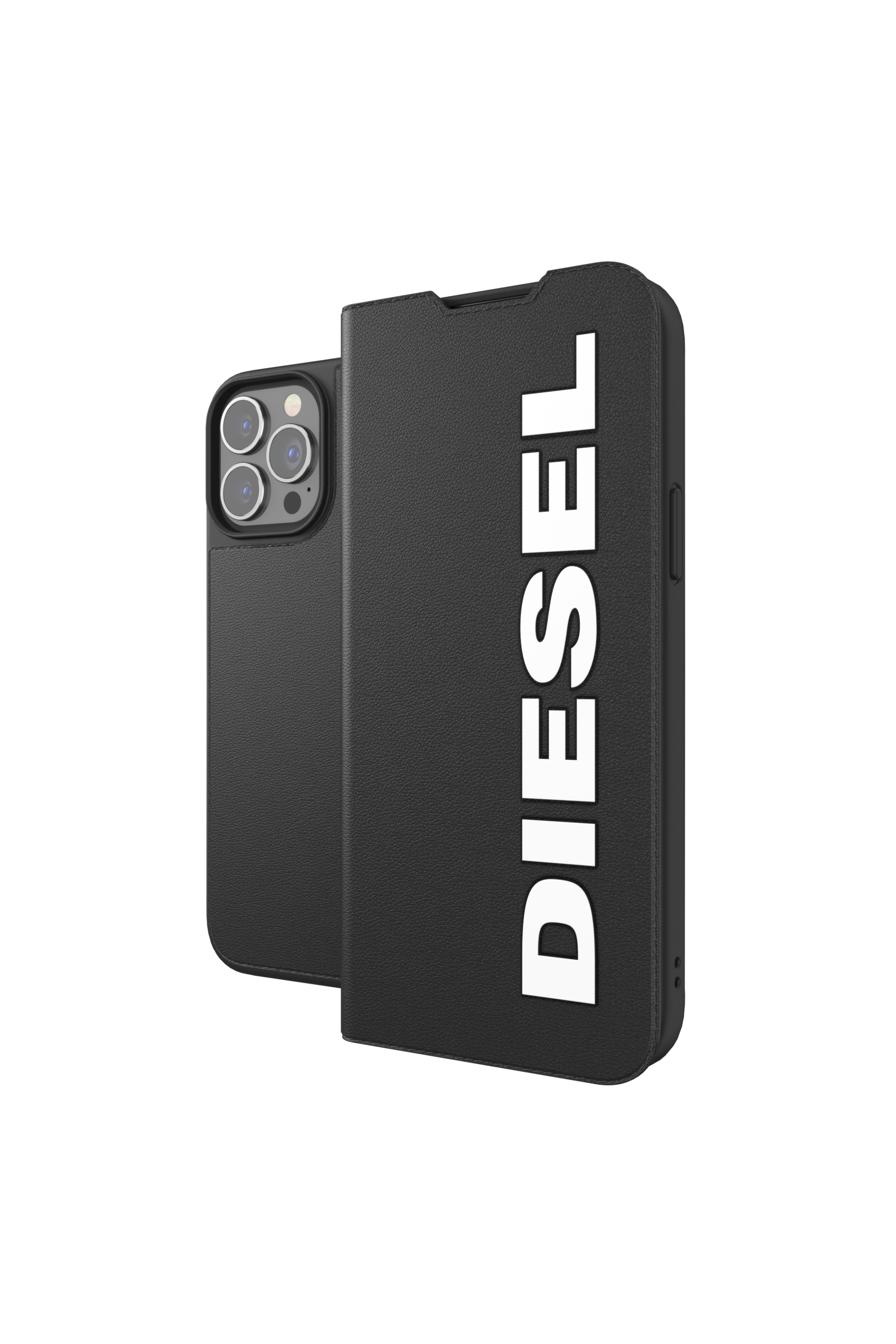 Diesel - 47158 BOOKLET CASE, Unisex Booklet Case für iPhone 13/13 Pro in Schwarz - 1
