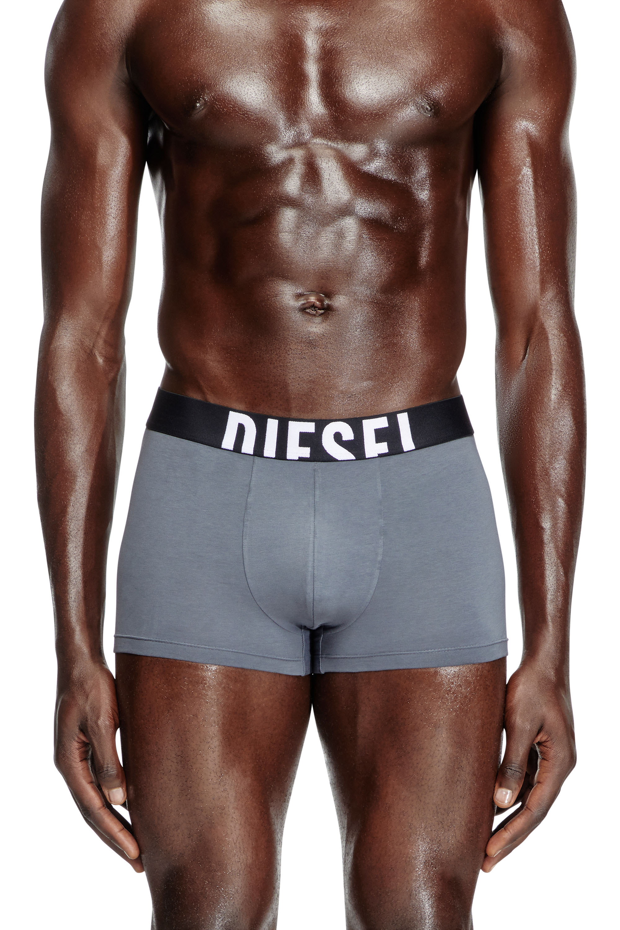 Diesel - DAMIEN-D-POP-3PACK-40, Herren Retropants im Dreierpack aus Baumwollstretch in Grau/Schwarz - 3