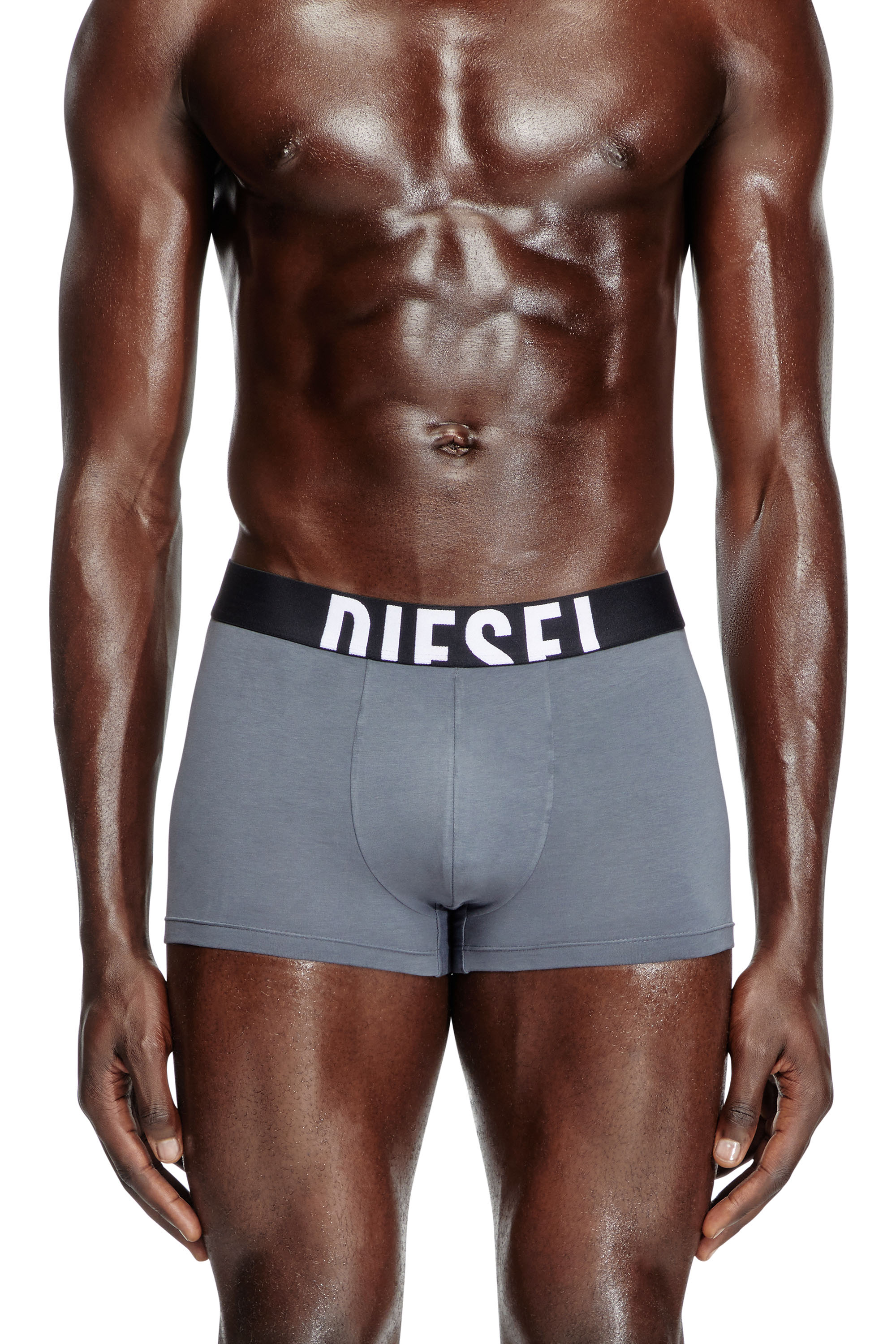 Diesel - DAMIEN-D-POP-3PACK-40, Herren Retropants im Dreierpack aus Baumwollstretch in Grau/Schwarz - 3