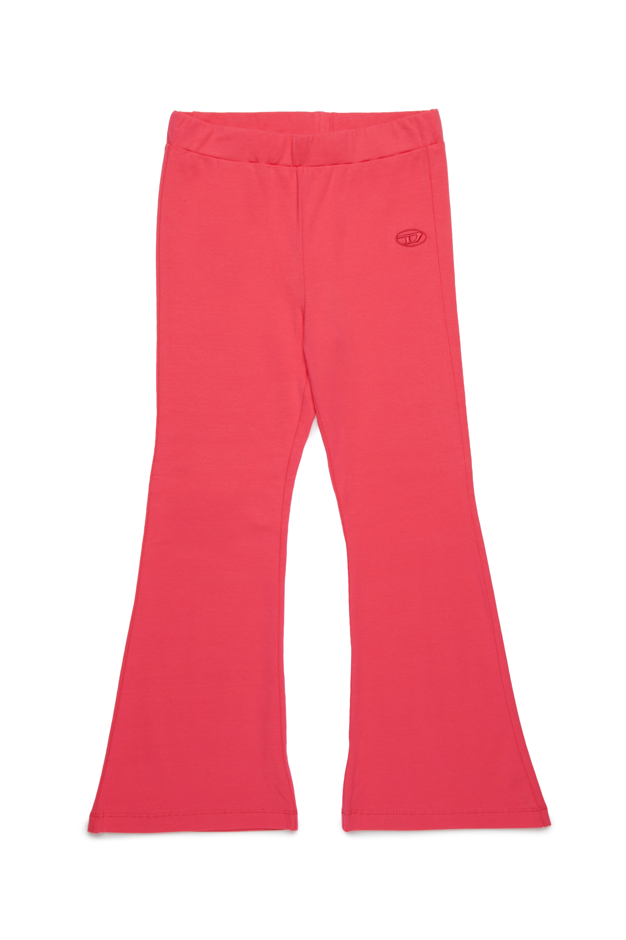 Diesel - PKIA, Damen Ausgestellte Leggings mit Oval D-Stickerei in Rosa - 1