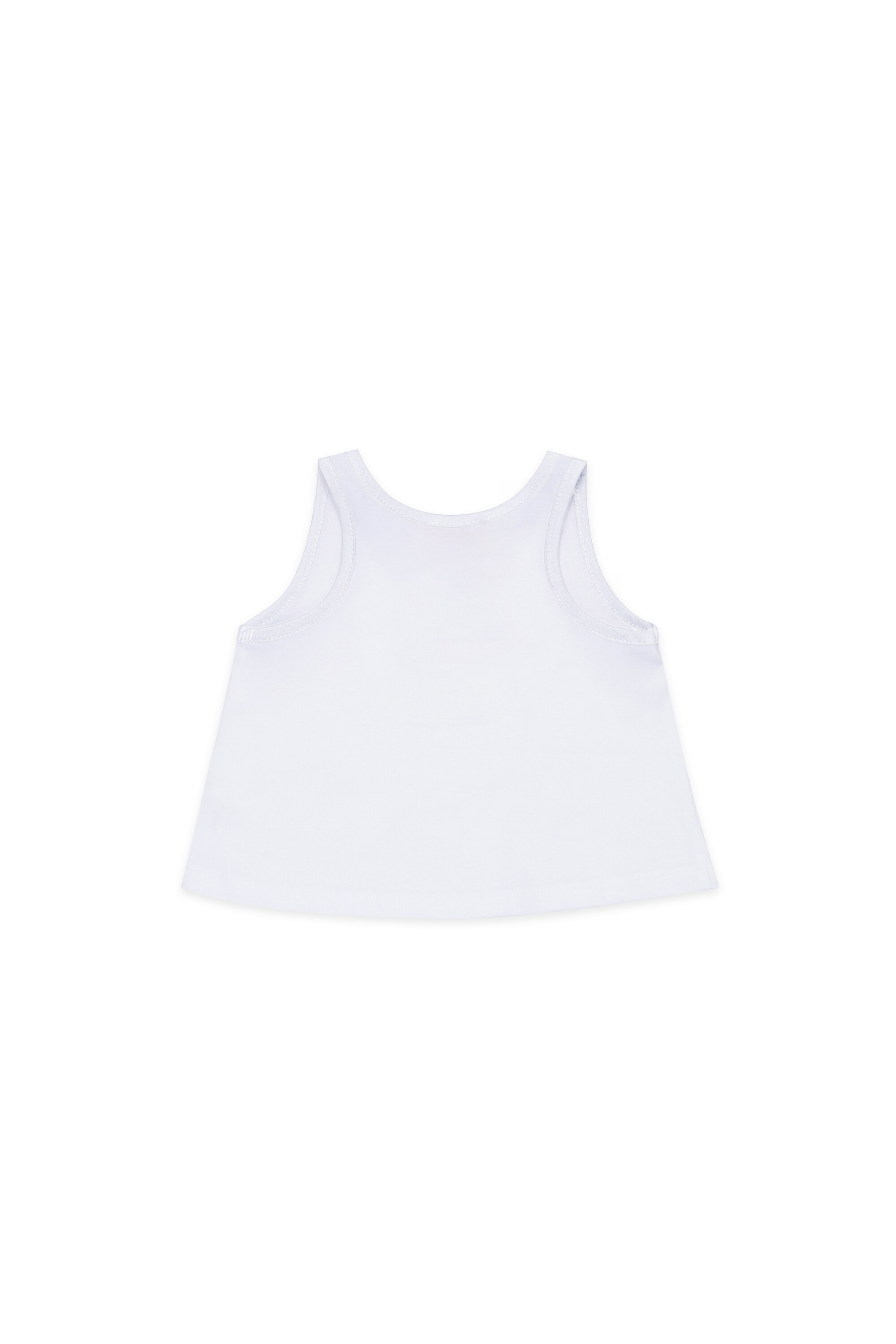 Diesel - MTICEB, Damen Baumwoll-Tanktop mit Eiscreme-Print in Wei&szlig; - 2