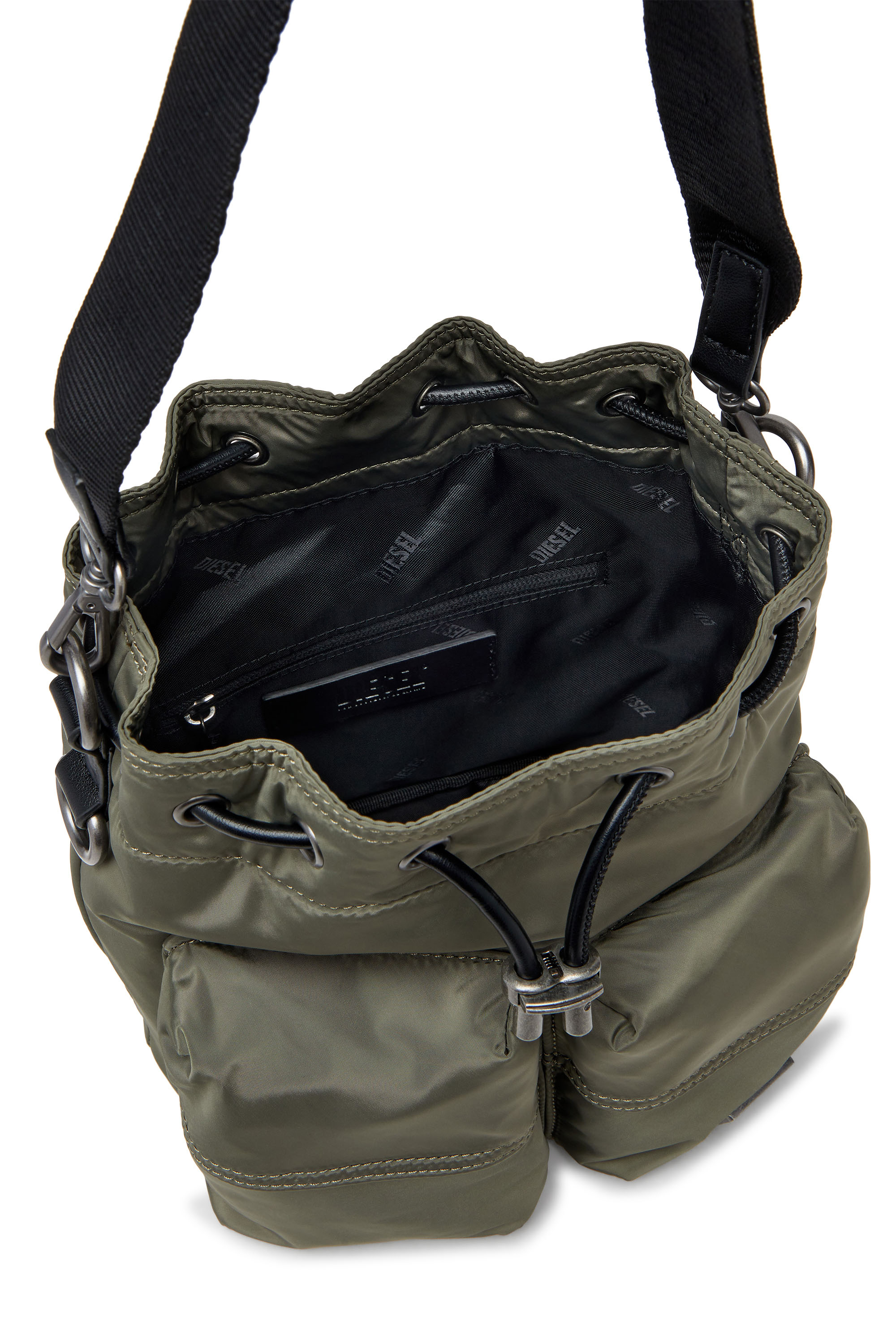 Diesel - MULTI-PKTS BUCKET X, Unisex Multi-Pkts-Multipocket-Utility-Beuteltasche in Armeegrün - 3