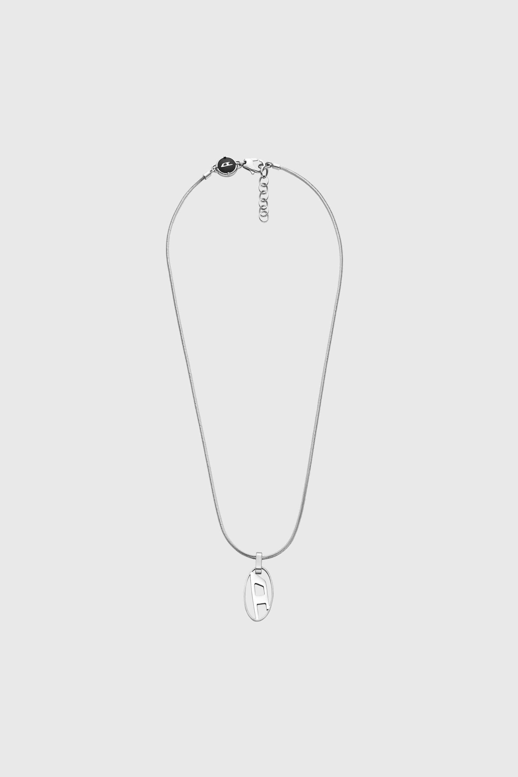 Diesel - DX1342, Unisex Edelstahlkette mit Anh&auml;nger in Silber - 1