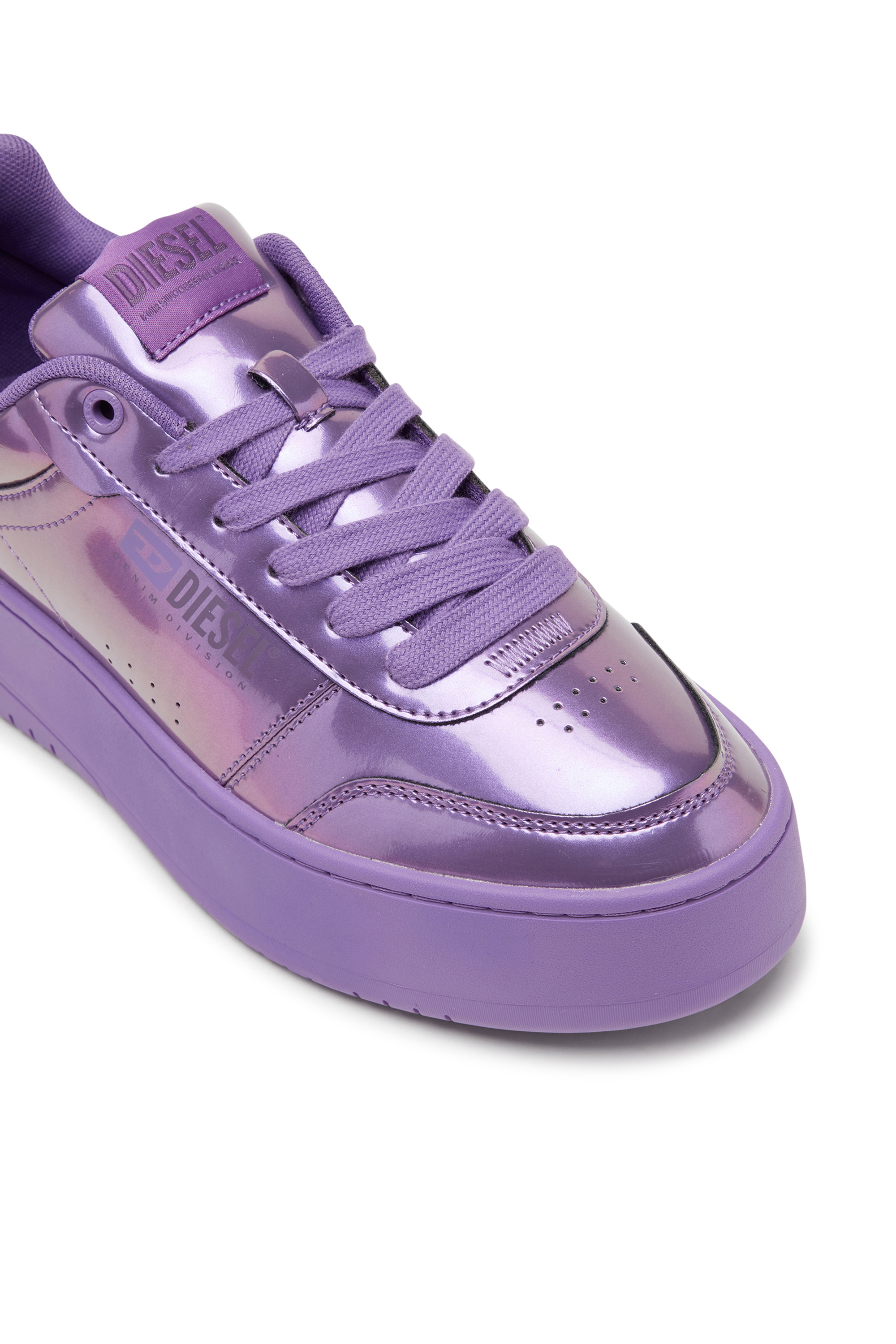 Diesel - S-ATHENE BOLD VTG W, Damen S-Athene-Irisierende Sneakers mit Plateausohle in Violett - 6