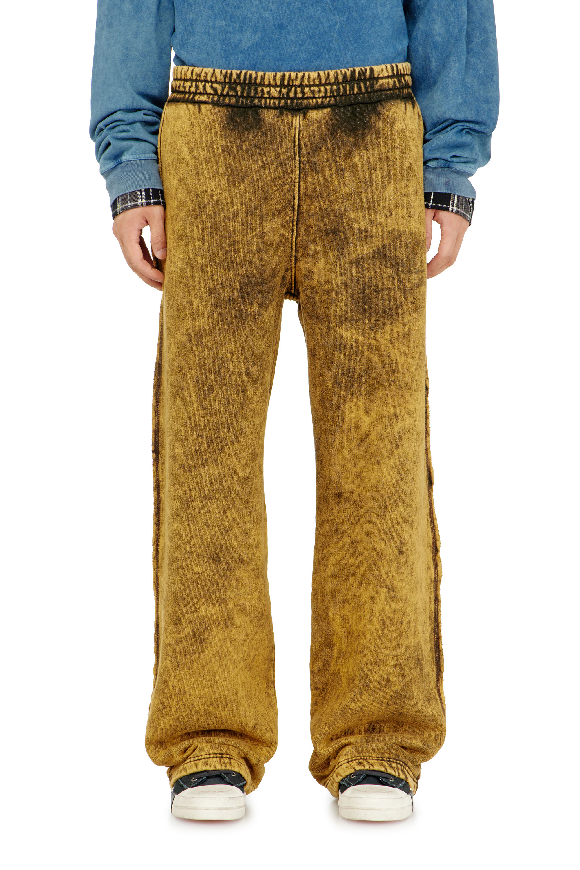 Diesel - P-MARTAINS-RAW, Herren Sweatpants mit acid-wash und offenen Kanten in null - 3
