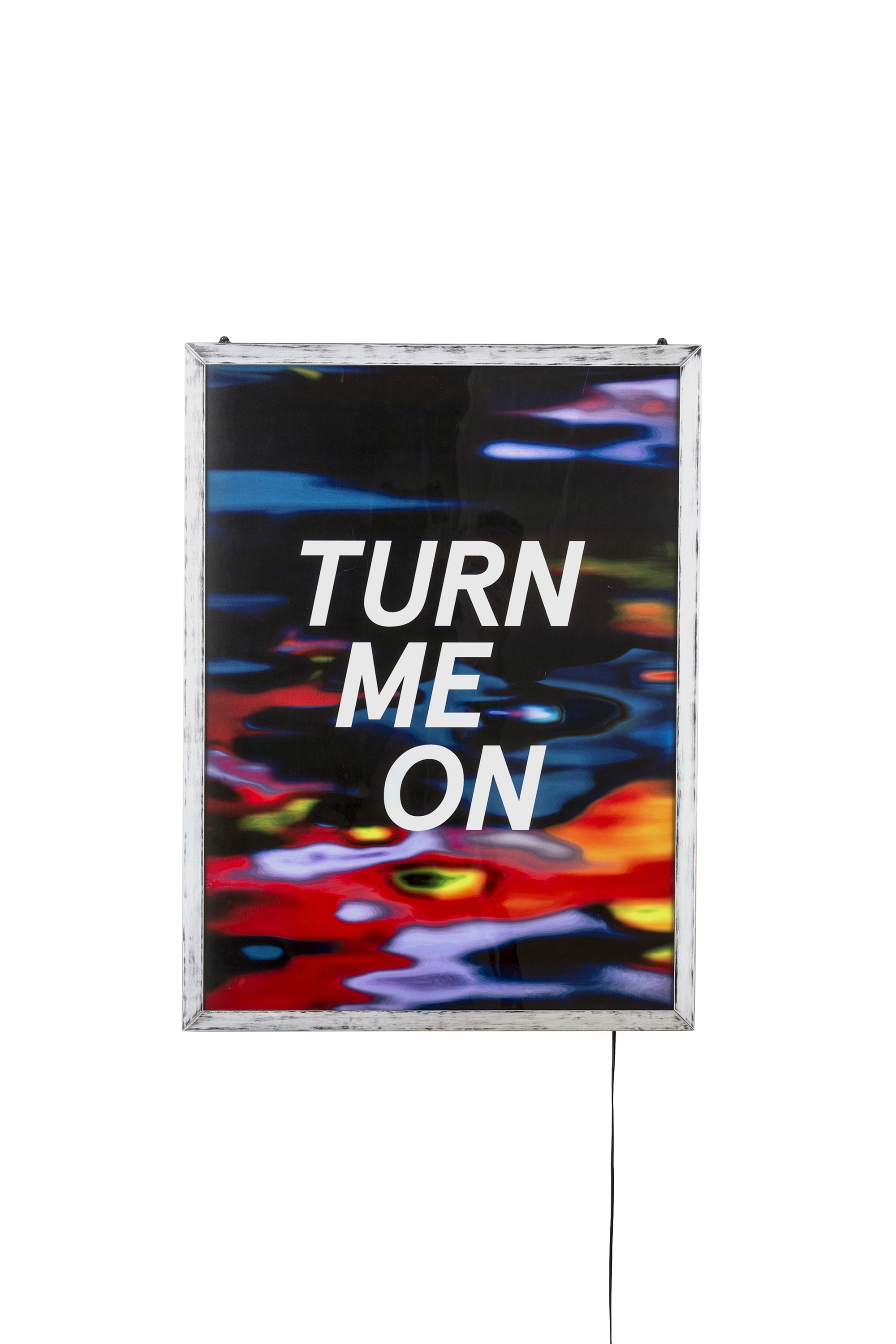 Diesel - 11031 FRAME IT!, Unisex Poster "Turn me on" in Weiß - 1