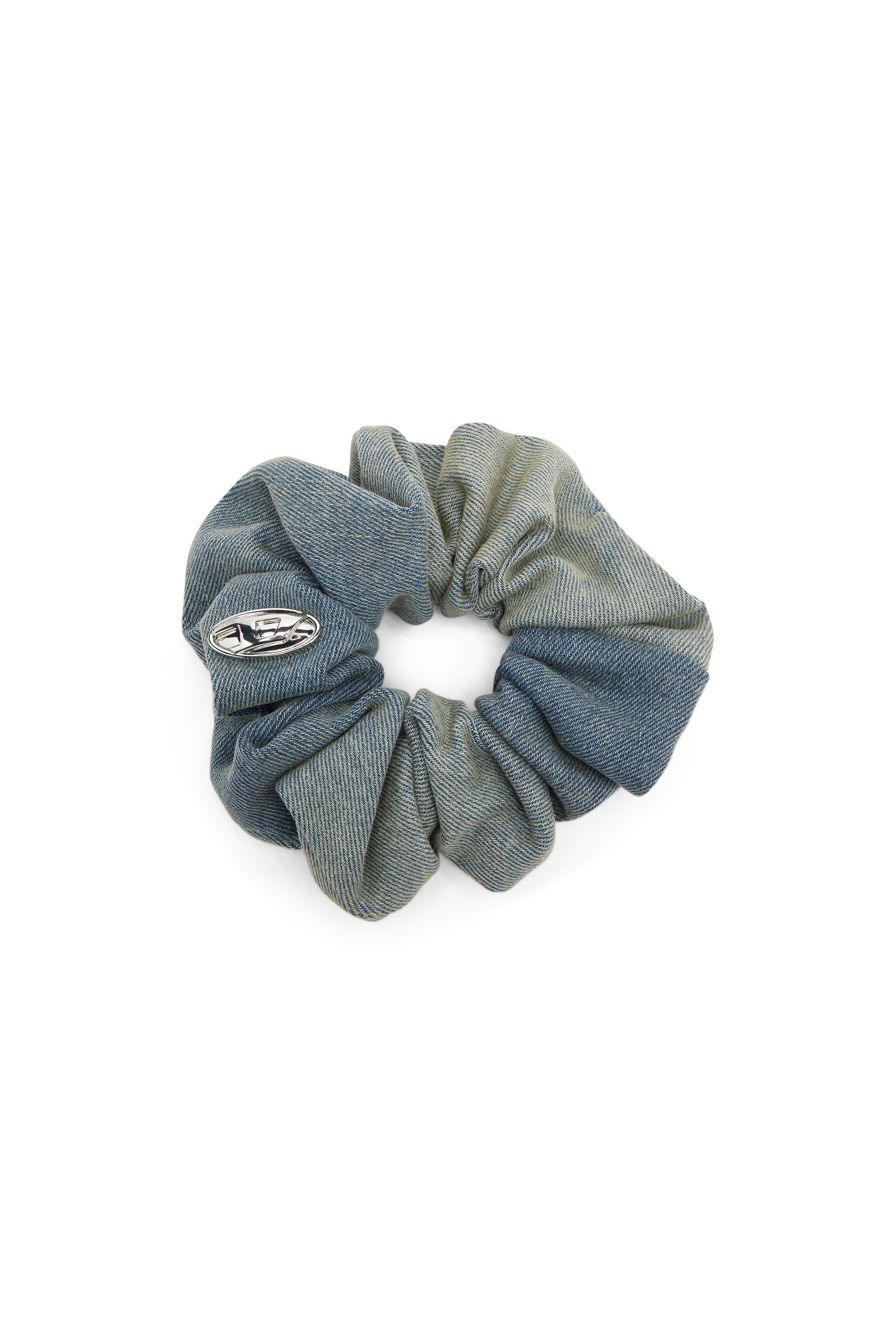 Diesel - BANGLE SCRUNCHIE, Damen Scrunchie aus solarisiertem Denim in Hellblau - 1