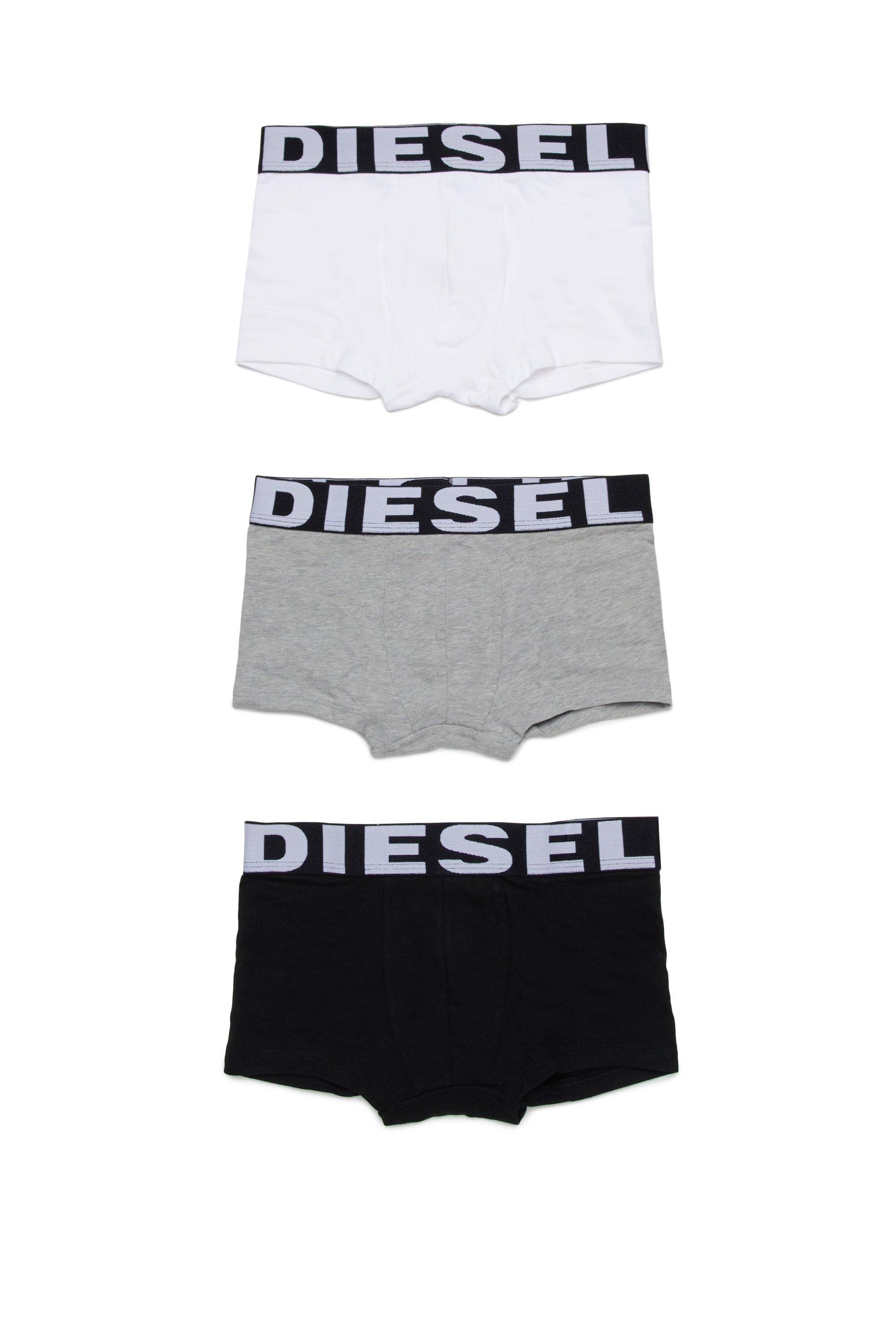 Diesel - UMBX-UPARRYTHREEPACK-DSL, Herren Retropants mit Bund mit großem Logo in Schwarz/Weiss - 1