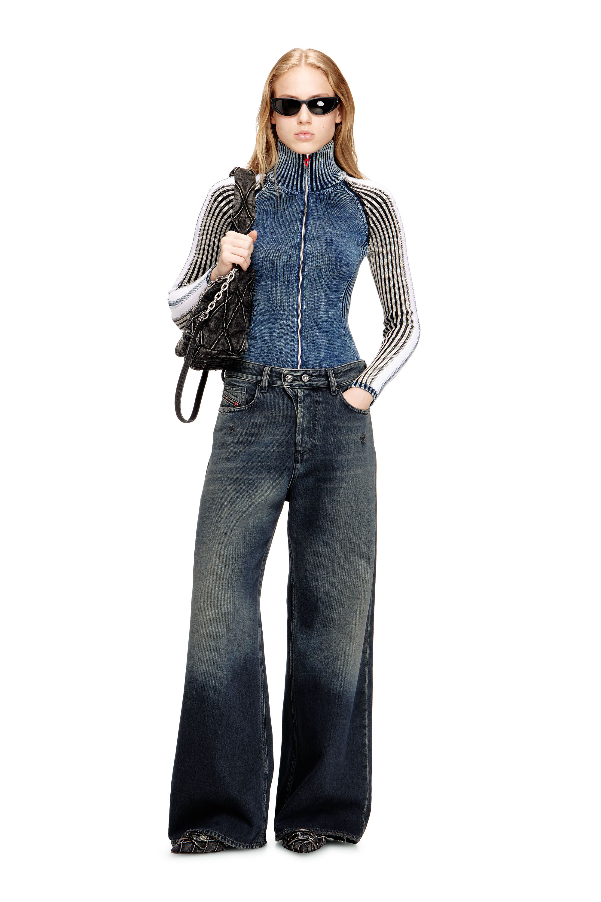 Diesel - Unisex Relaxed Jeans 1996 D-Sire 09N67, Dunkelblau - 1