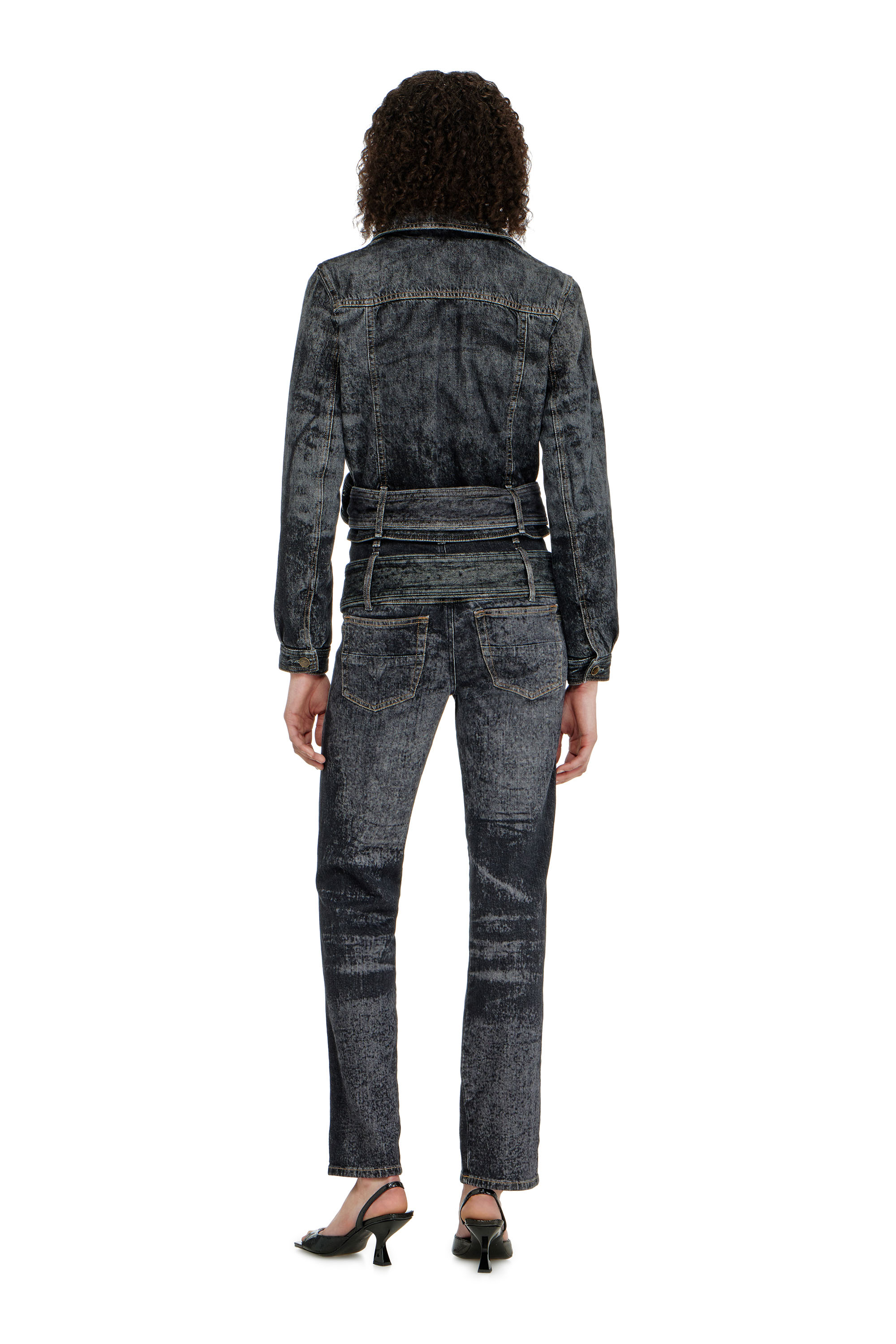 Diesel - Damen Slim Jeans D-Gorina 09Q30, Schwarz/Dunkelgrau - 3