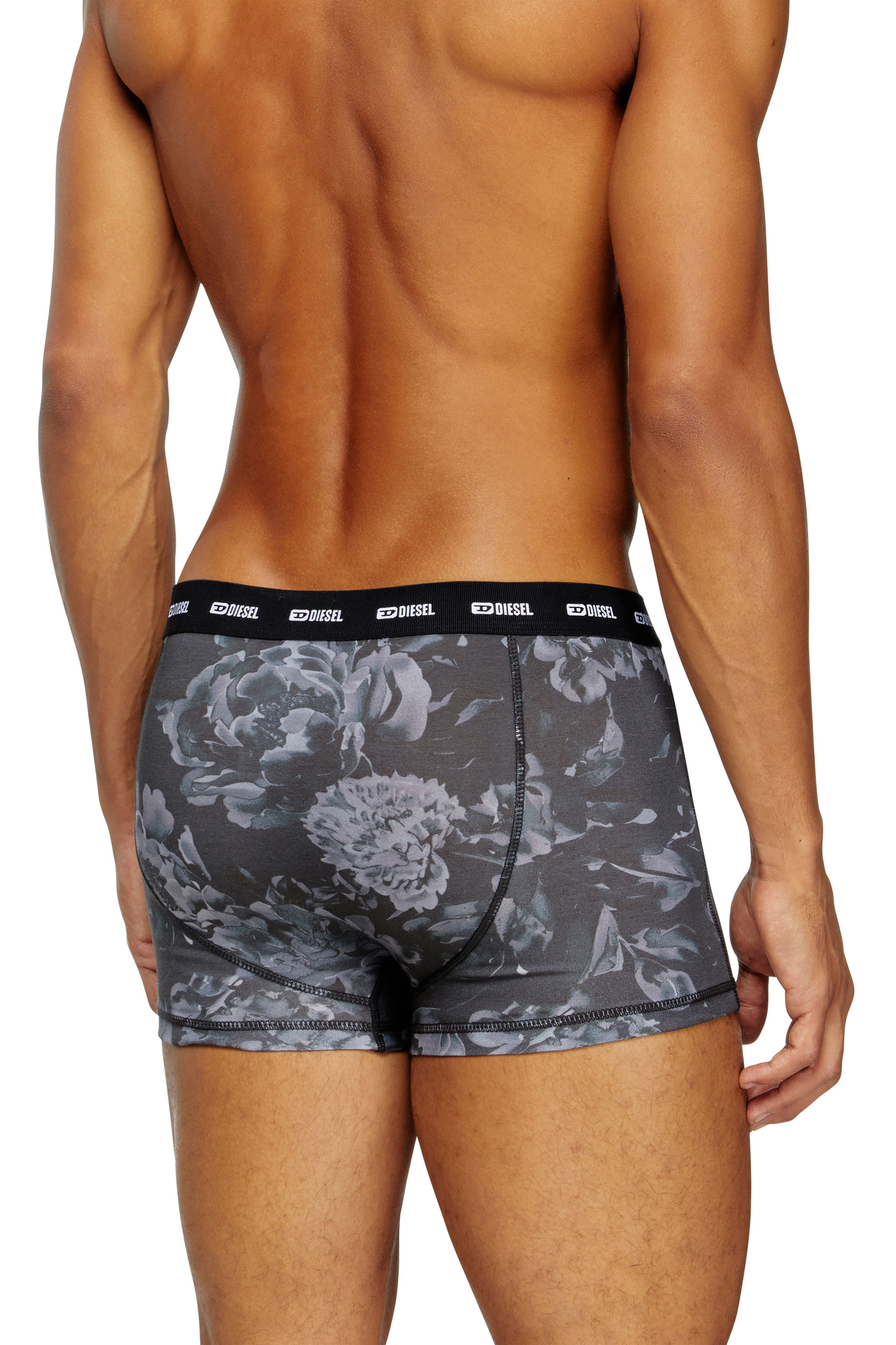 Diesel - DAMIEN-UTLT, Herren Retropants mit floralem Print in Grau - 3