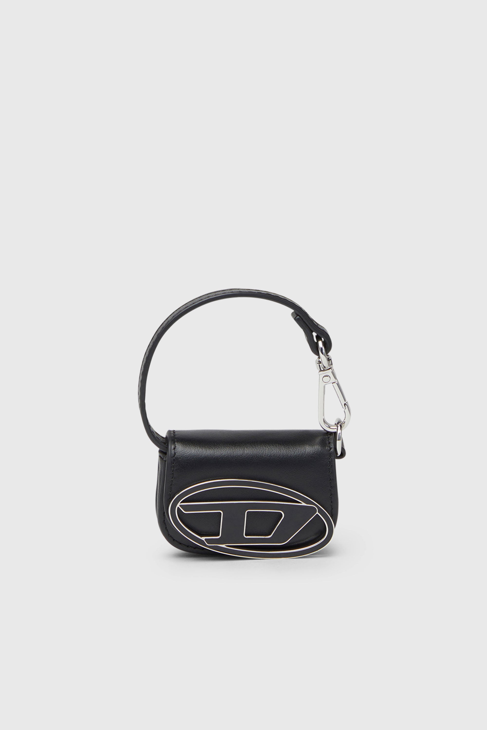 Diesel - 1DR MICRO, Damen Taschenanh&auml;nger aus Leder in Schwarz - 1
