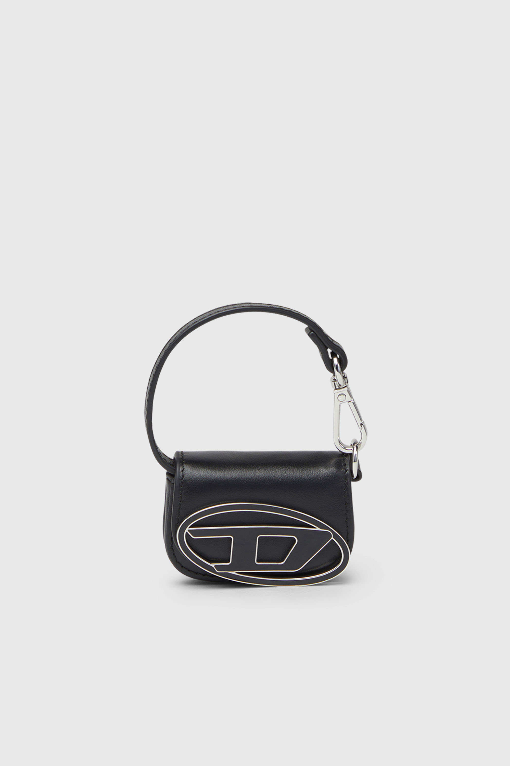 Diesel - 1DR MICRO, Damen Taschenanh&auml;nger aus Leder in Schwarz - 1