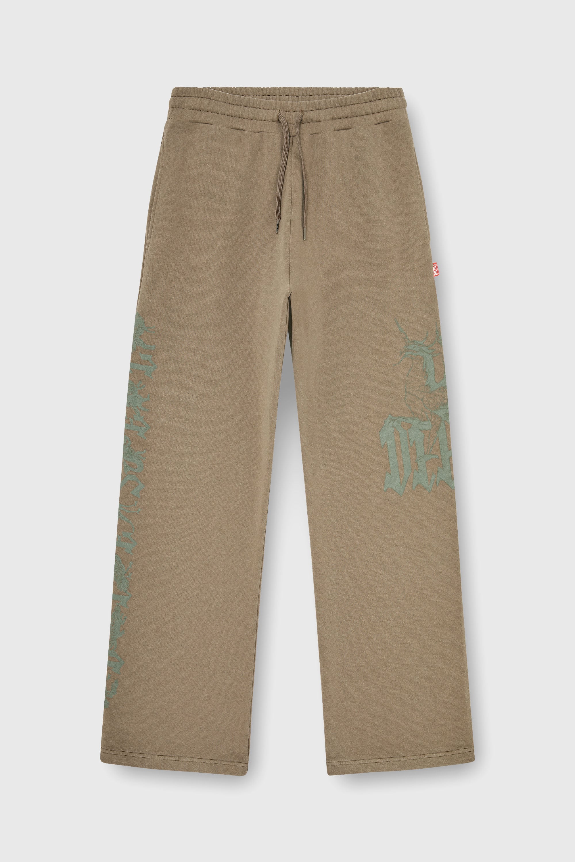 Diesel - P-GRO, Herren Behandelte Jogginghosen mit Logoprint in Braun - 2